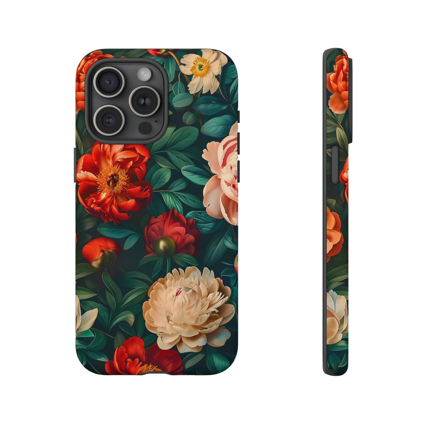 Floral Phone Case - Tough Cases, Vibrant Protection, Gift for Her, Cute Floral Design, Trendy Accessory, Perfect for Spring