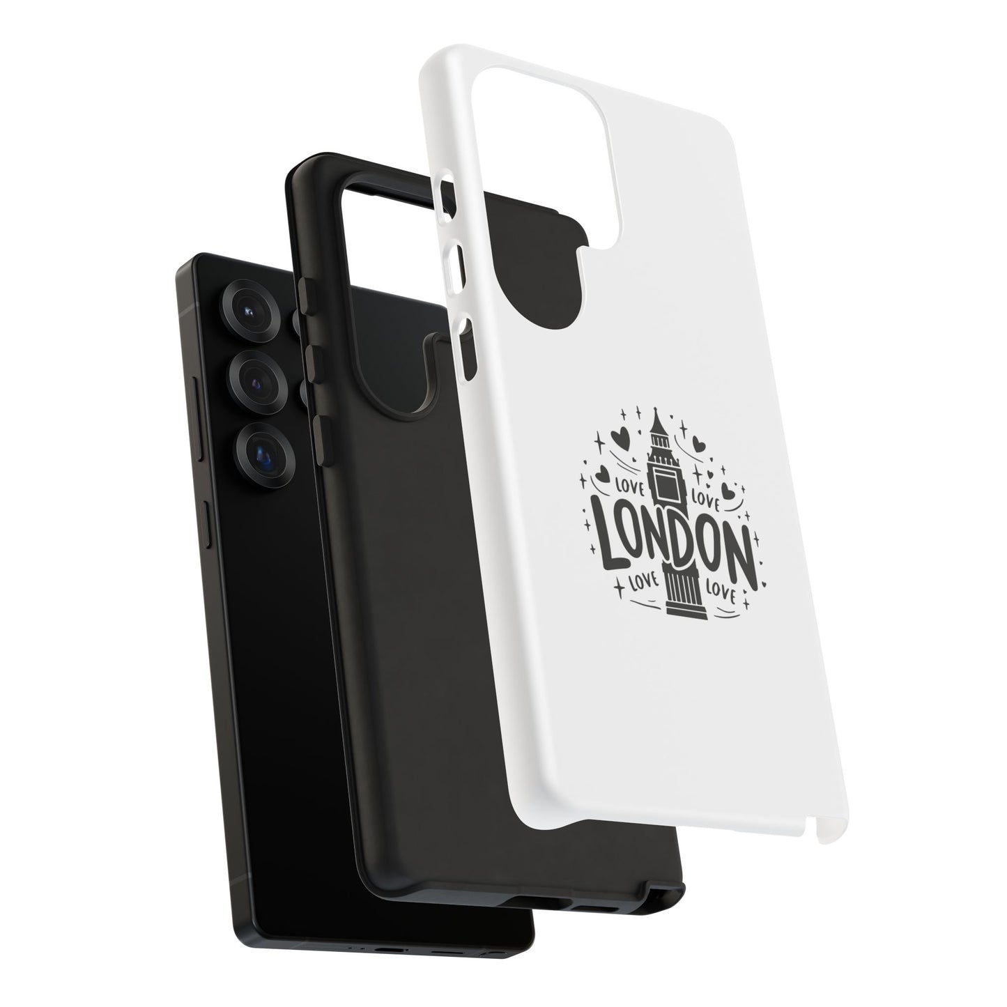 London Love iPhone Case | Tough Cases, London Theme, Gift for Travelers, Unique Phone Accessory, Cute Tech Gifts