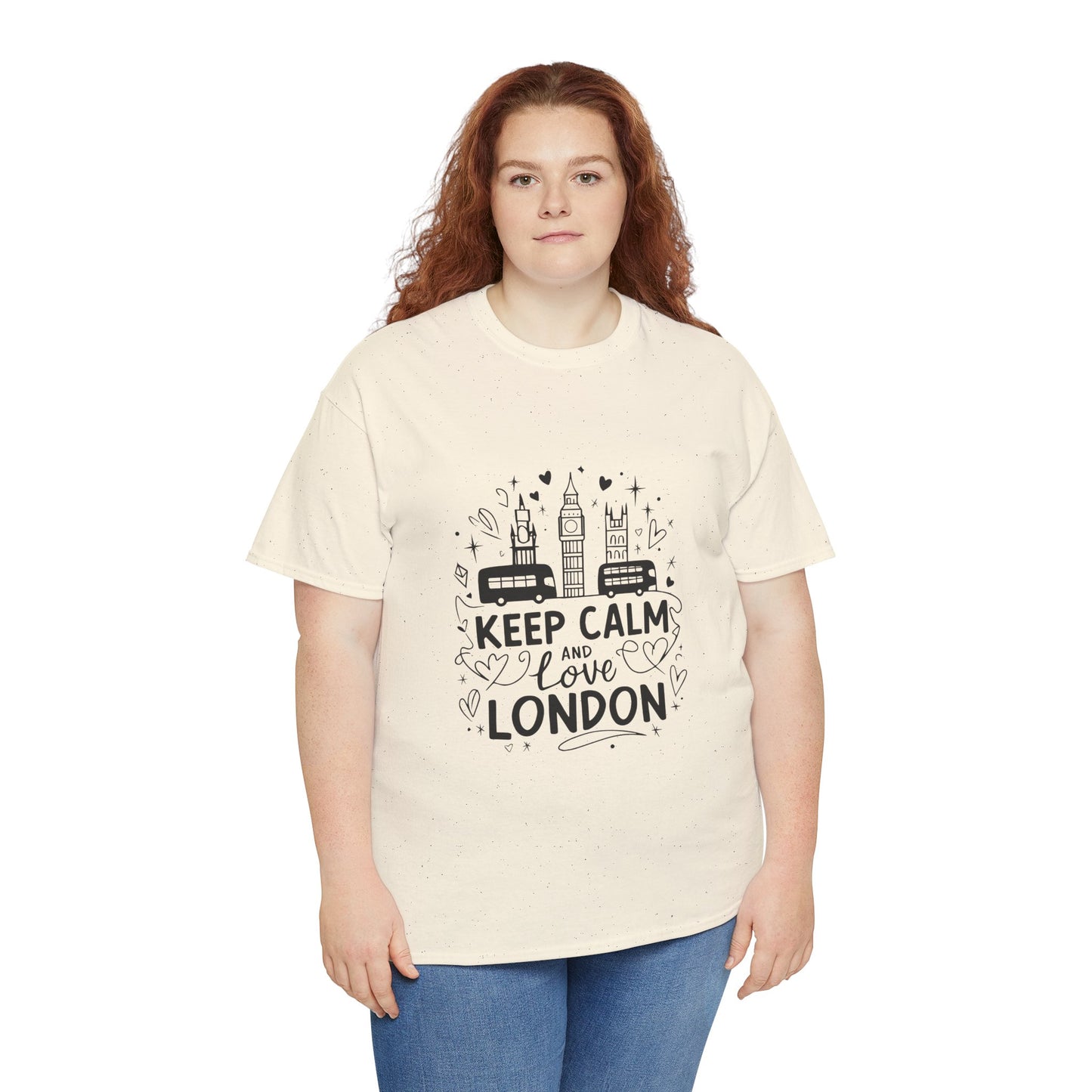 Unisex Heavy Cotton Tee - Keep Calm and Love London