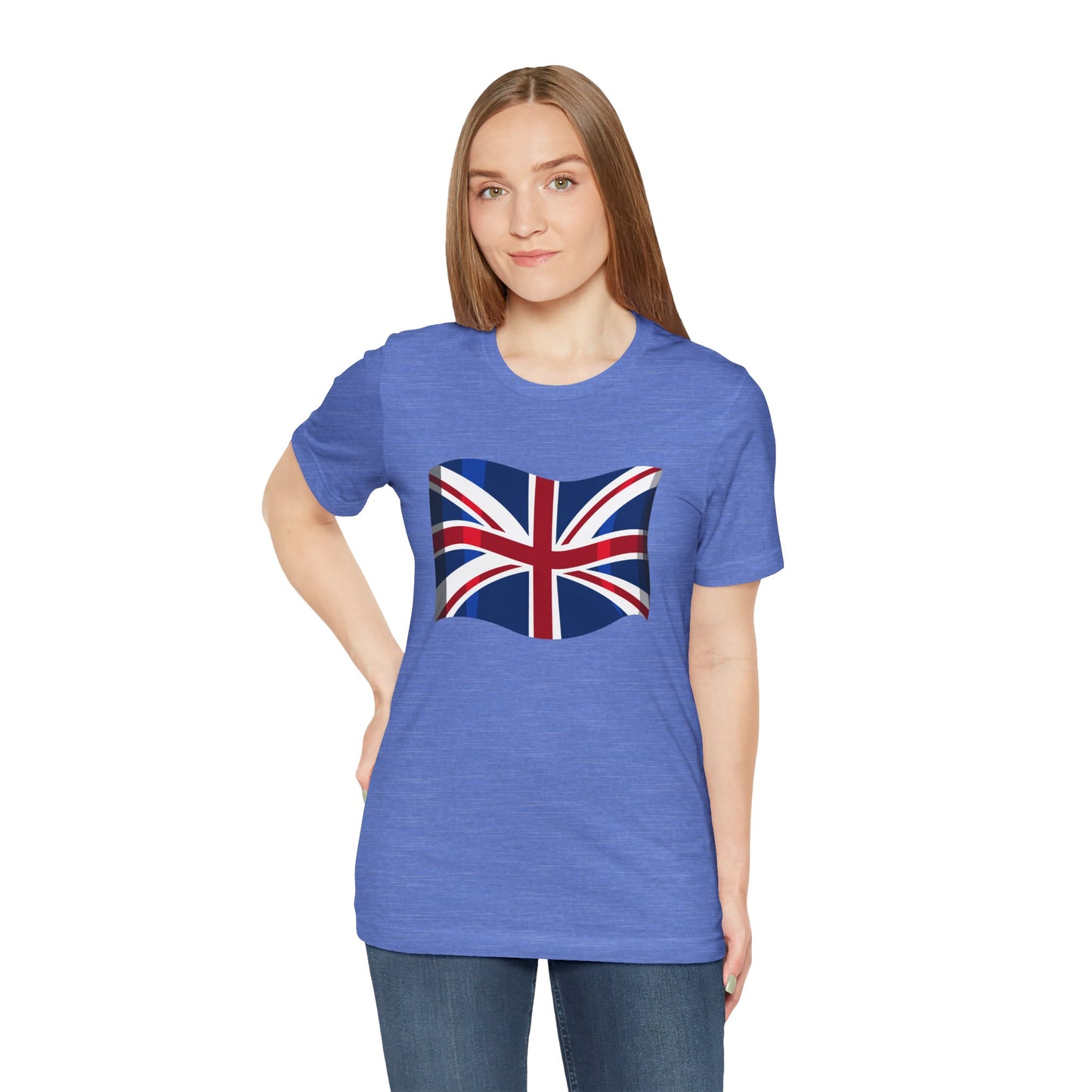 Unisex Jersey Short Sleeve Tee - Classic UK Flag Design - Union Jack Symbol