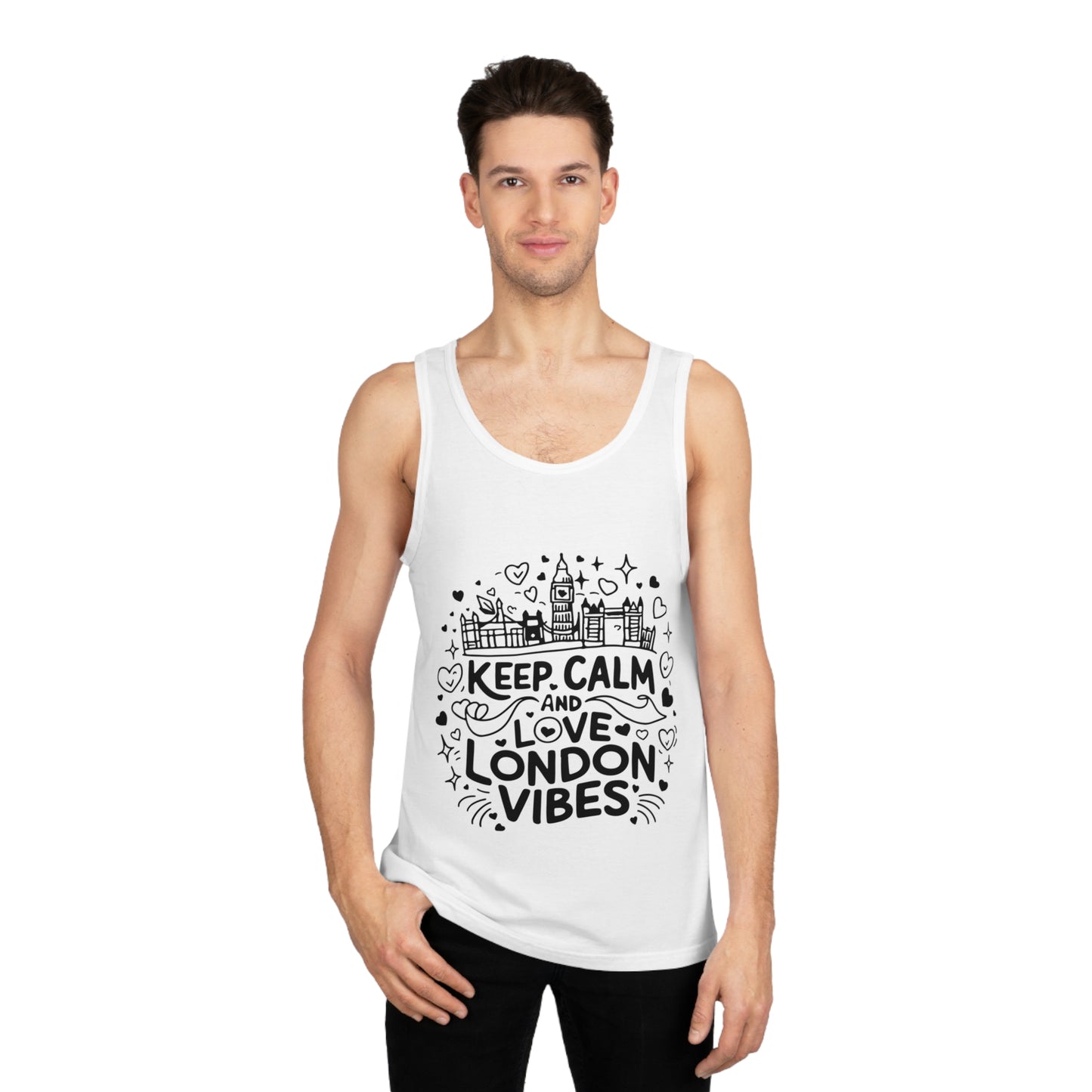 Unisex Softstyle™ Tank Top - Keep Calm and love London's Cozy Vibes