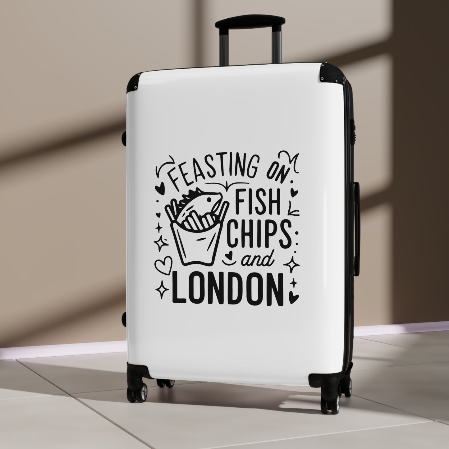 Fish Chips and London - Suitcase