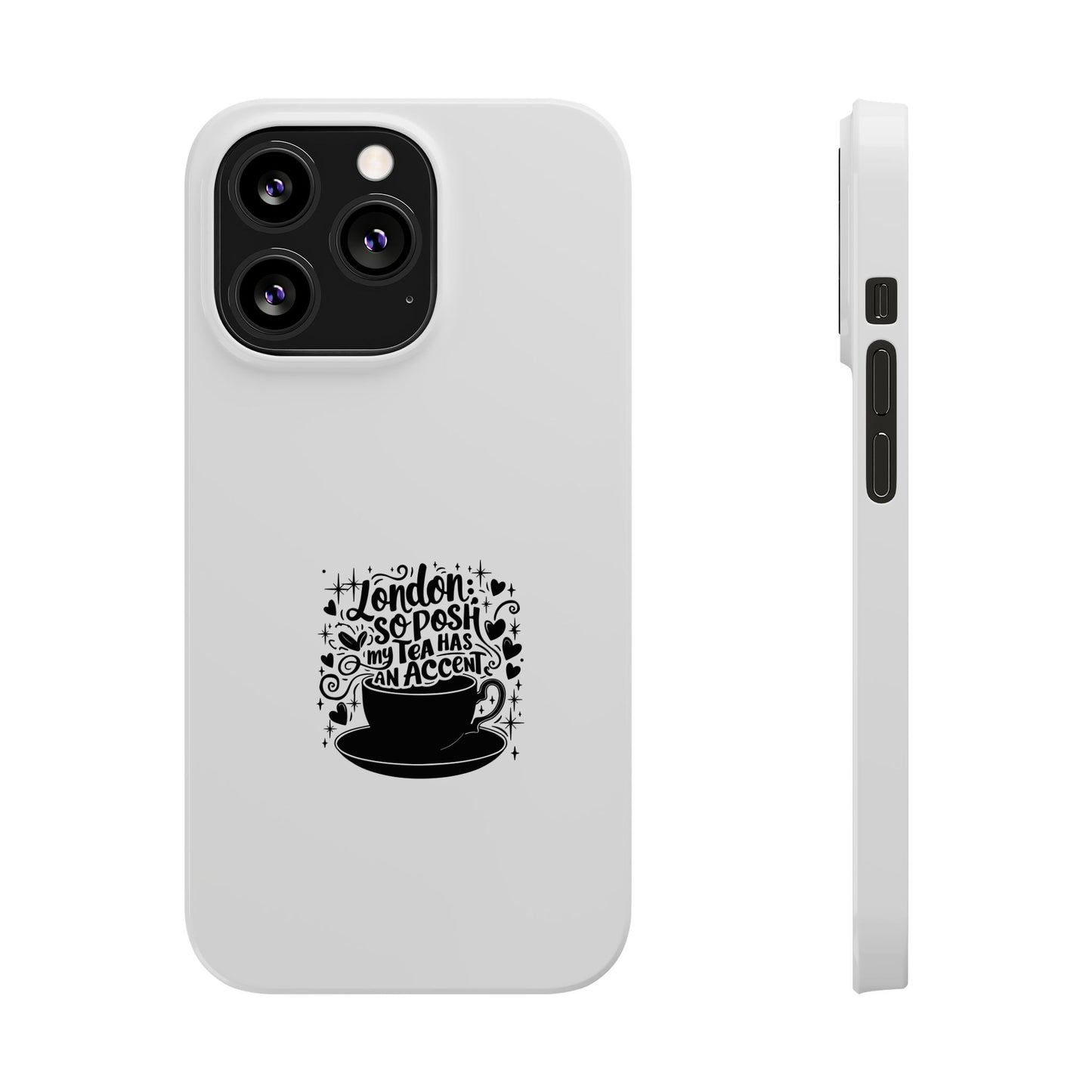 Coffee Lover Slim Phone Cases, Custom Smartphone Cover, Gifts for Coffee Enthusiasts, Unique Accessories, Birthday Gift Idea
