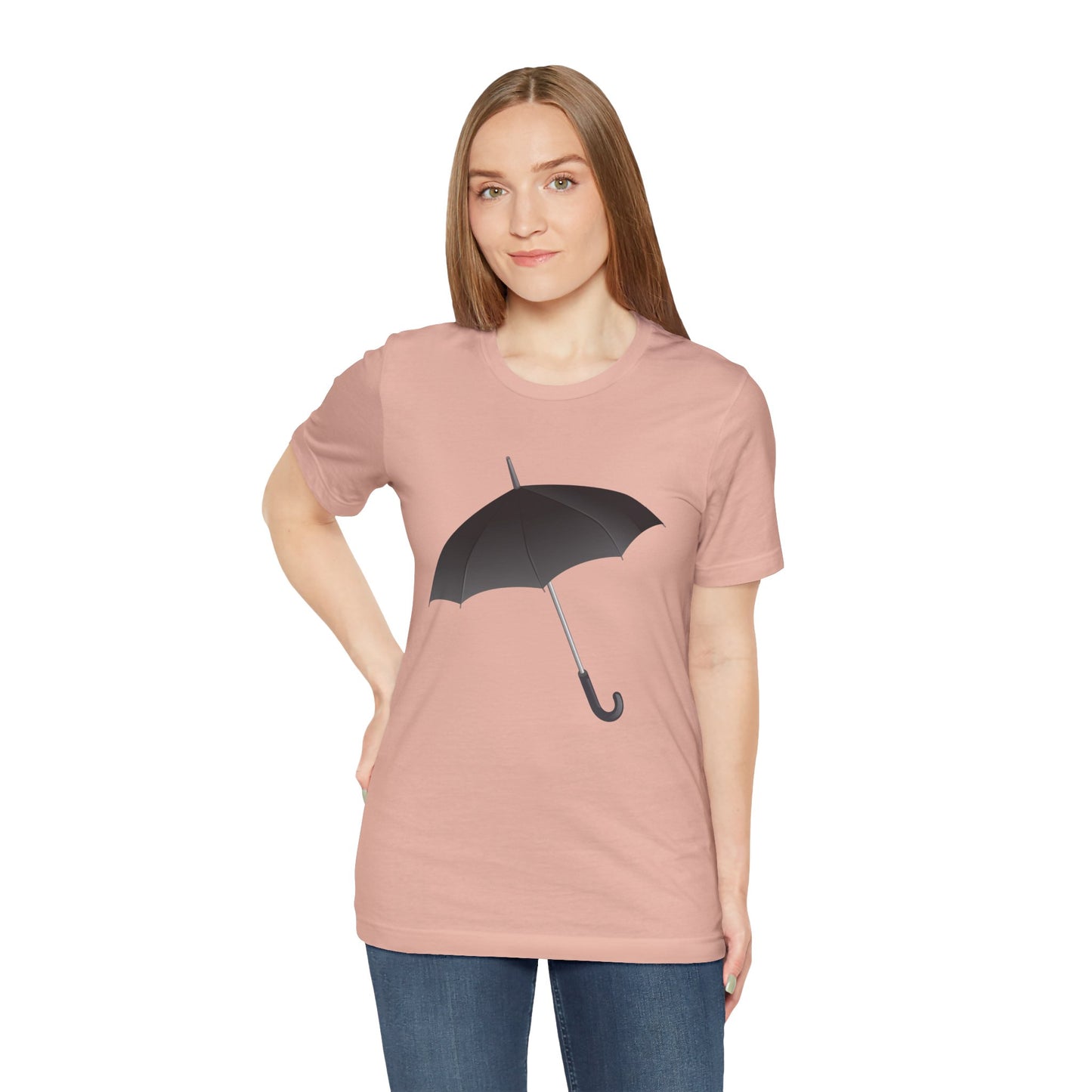 Unisex Jersey Short Sleeve Tee - Regal Royal Umbrella - Elegant and Majestic