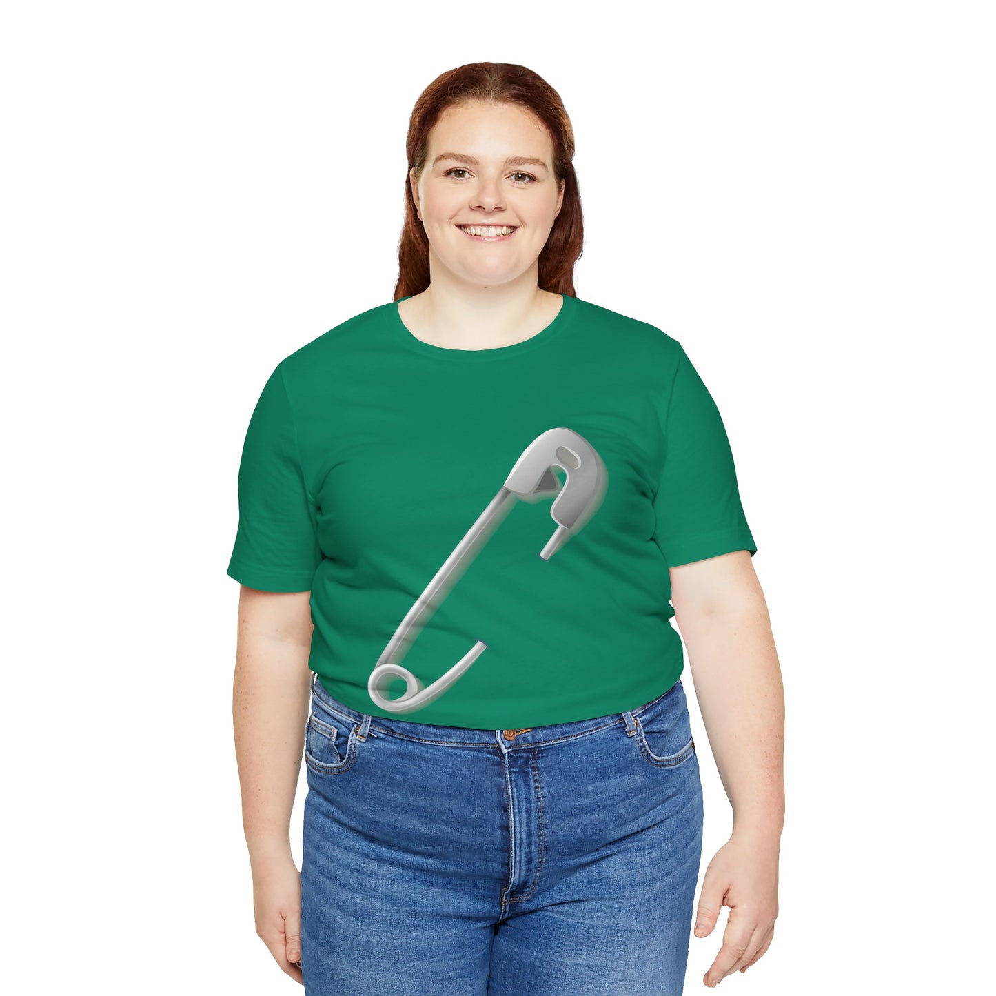 Unisex Jersey Short Sleeve Tee - Minimalist Safety Pin Design