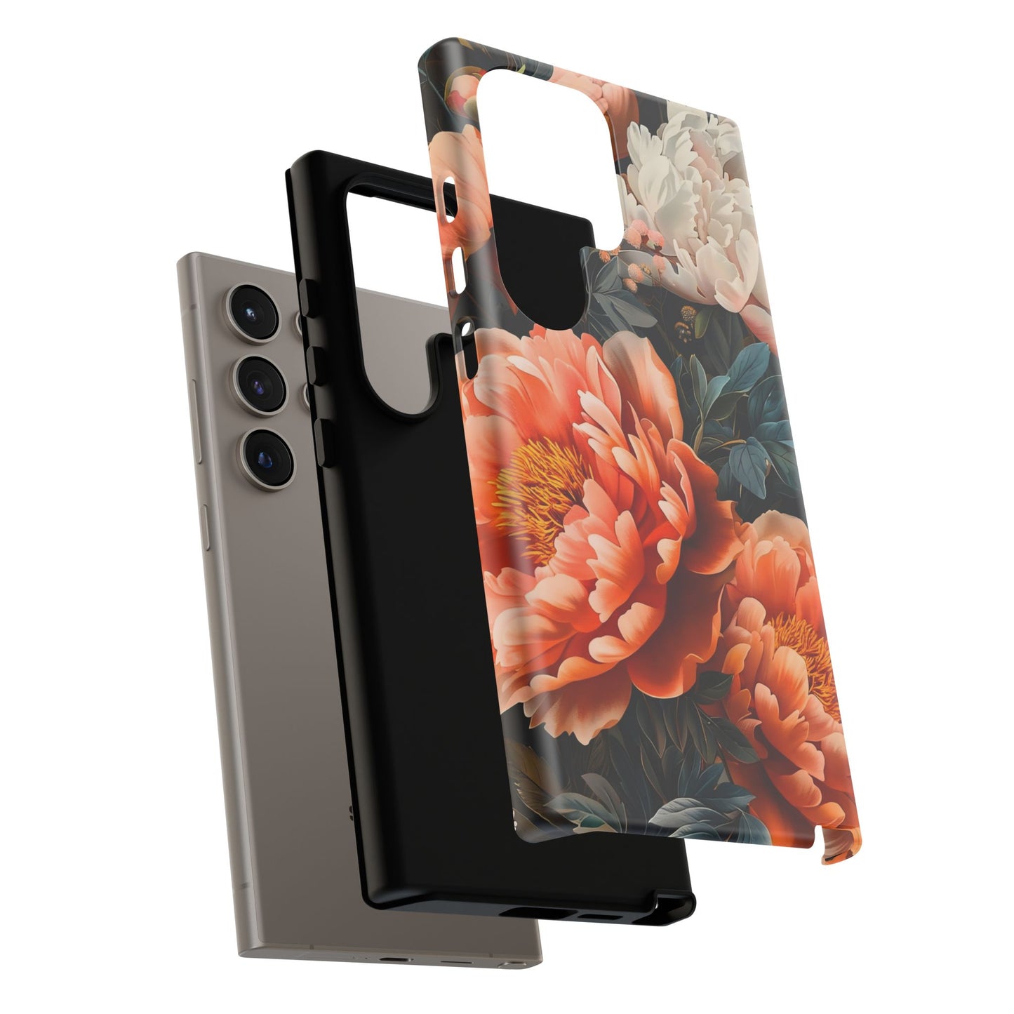 Floral Phone Case - Tough Cases, Durable Cover, Flower Design, Unique Gift, Phone Accessories