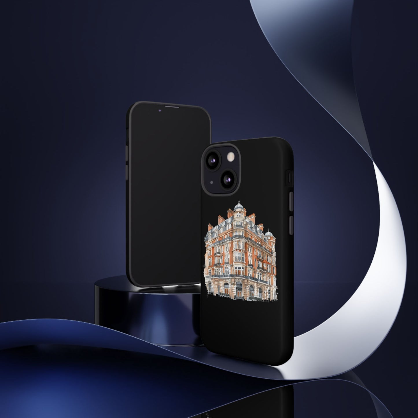 Cityscape Phone Case, Tough Phone Cover, Urban Art Case, Vintage Architecture Design, Gift for Travelers, Stylish Phone Accessory