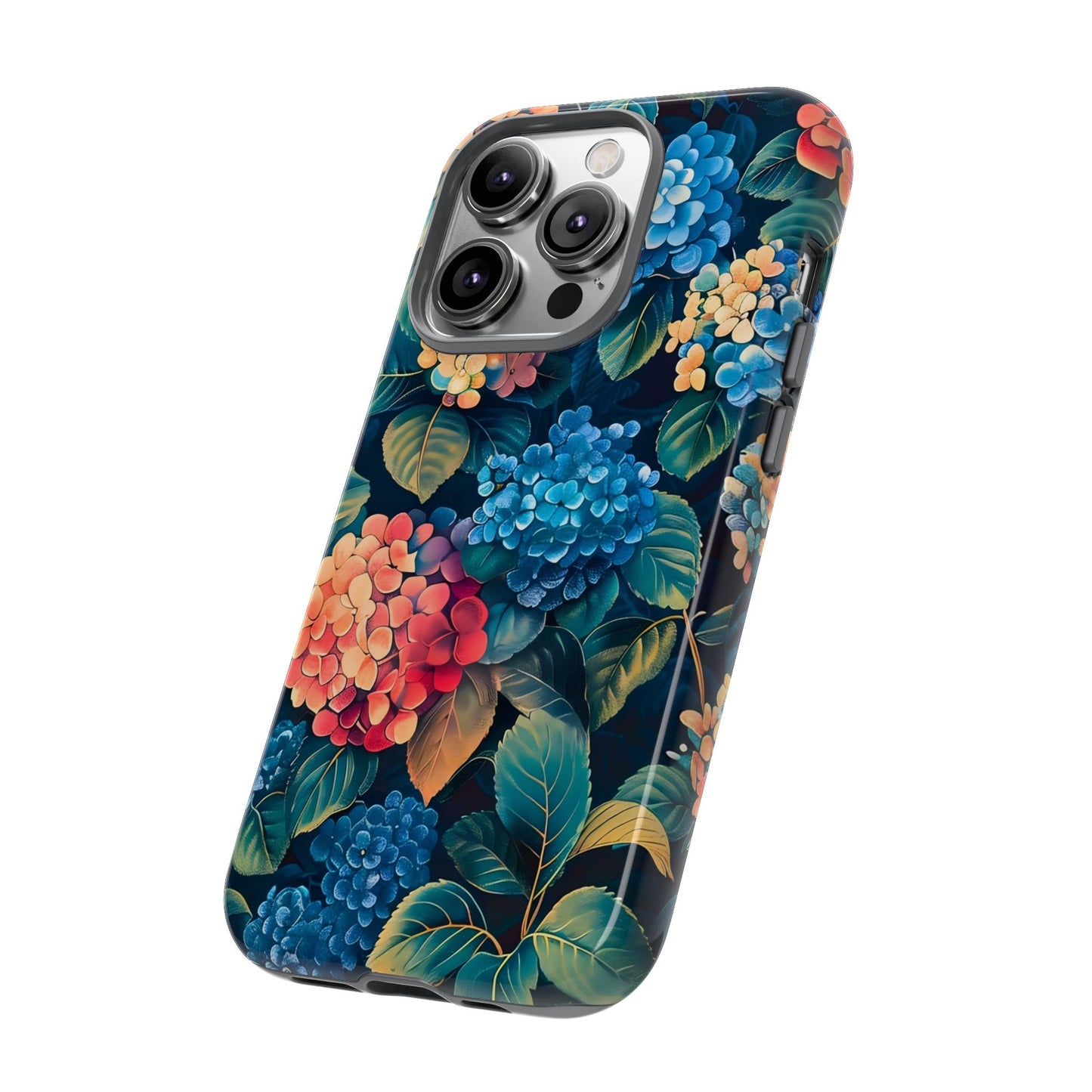 Floral Tough Phone Case, Durable Smartphone Cover, Flower Design, Gift for Her, Stylish Protection