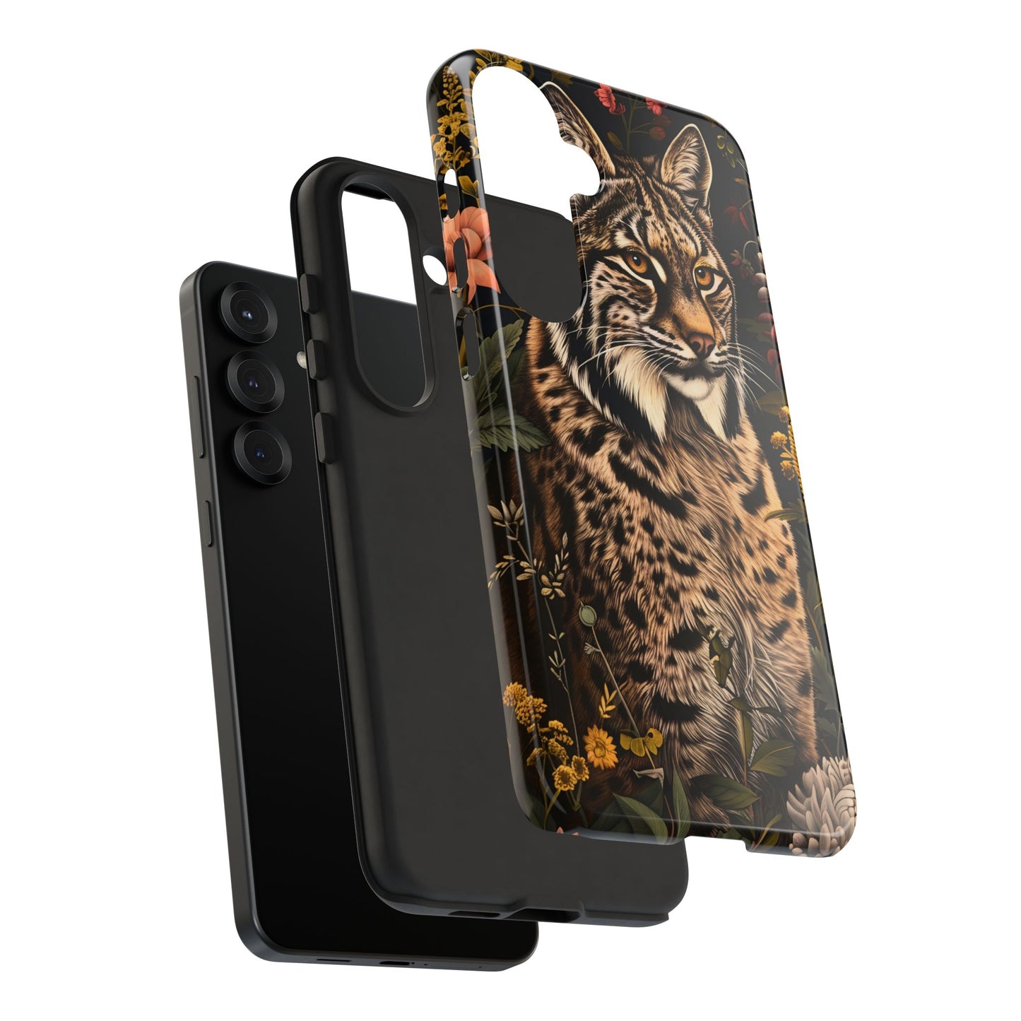Wildlife Phone Case with Lynx Design, Tough Cases, Animal Lovers Gift, Nature Inspired Accessories, Unique Tech Protection