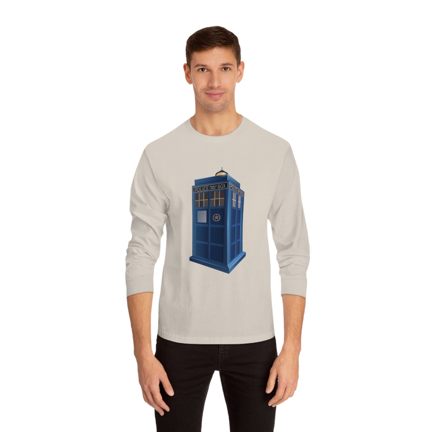 Unisex Classic Long Sleeve T-Shirt - British Police Public Call Box