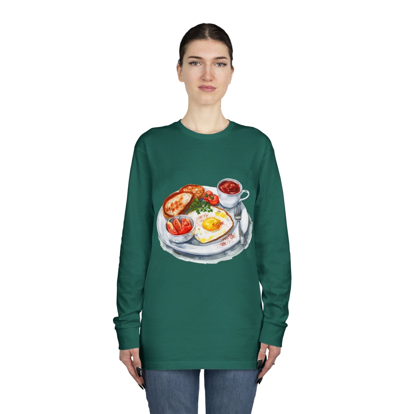 Long Sleeve Crewneck Tee - British Royal Cuisine