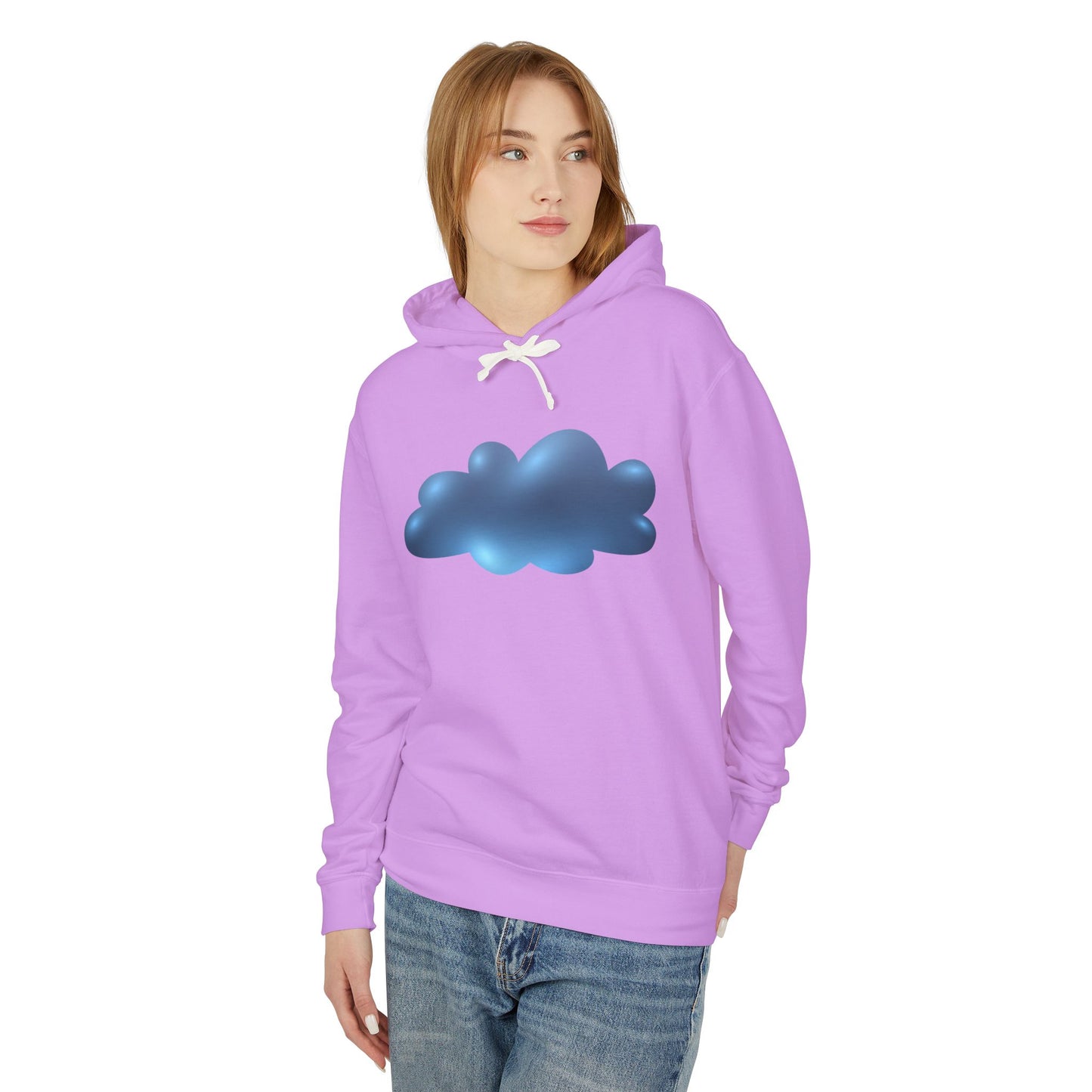 Unisex Lightweight Hooded Sweatshirt - Serene Cloudscape