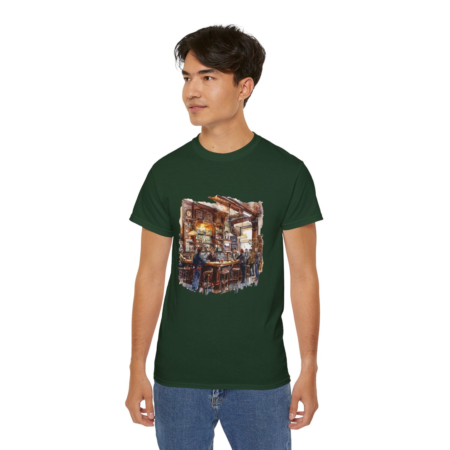 Unisex Ultra Cotton Tee Lightweight - London Pub