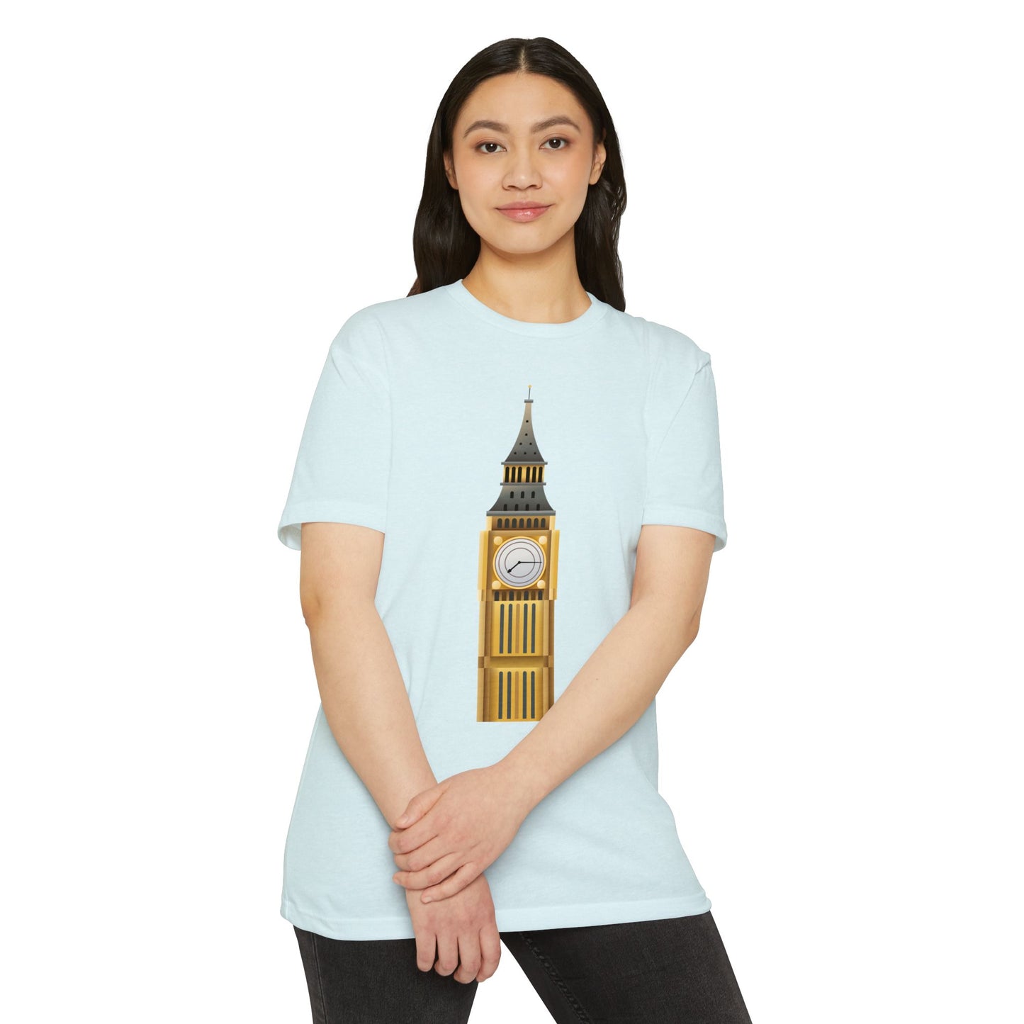 Unisex CVC Jersey T-shirt - London's Landmark - The Iconic Clock Tower