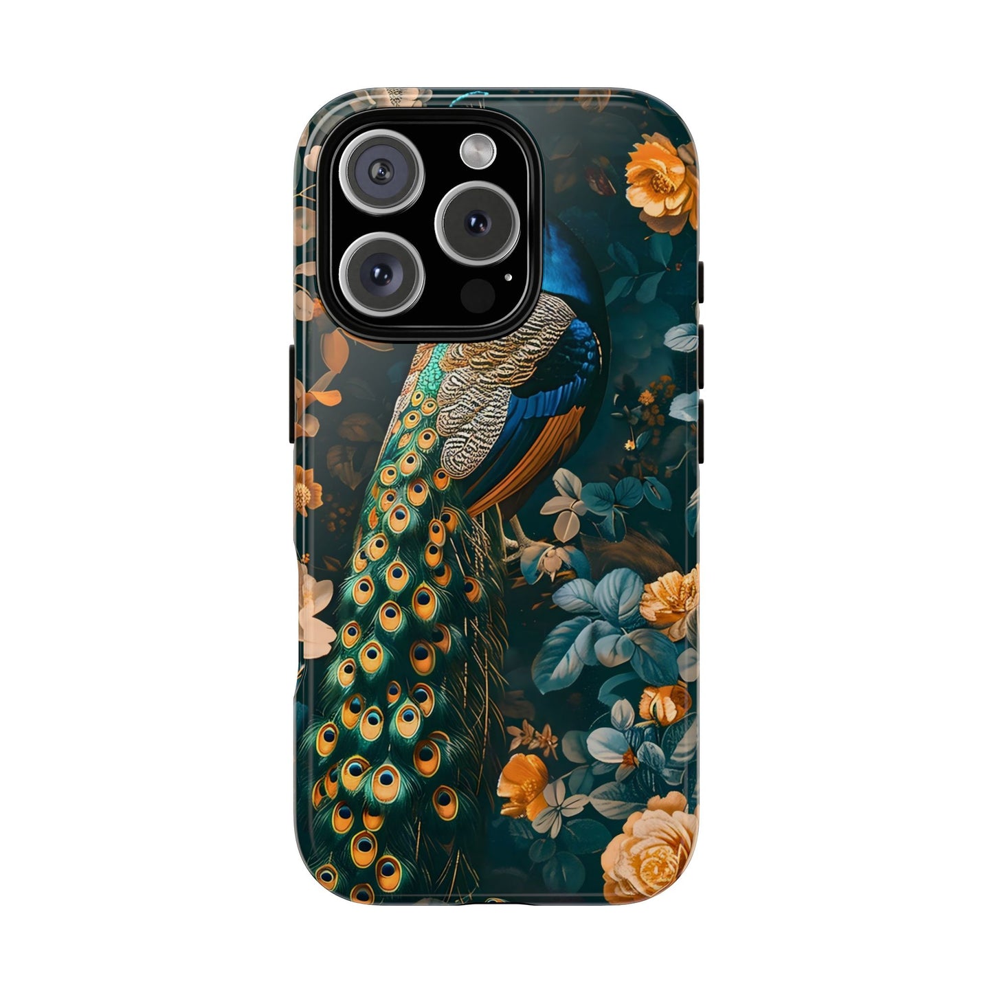 Peacock Phone Case - Elegant Floral Design, Tough Case for Protection, Unique Gift for Nature Lovers, Stylish Accessory, Eco-Friendly