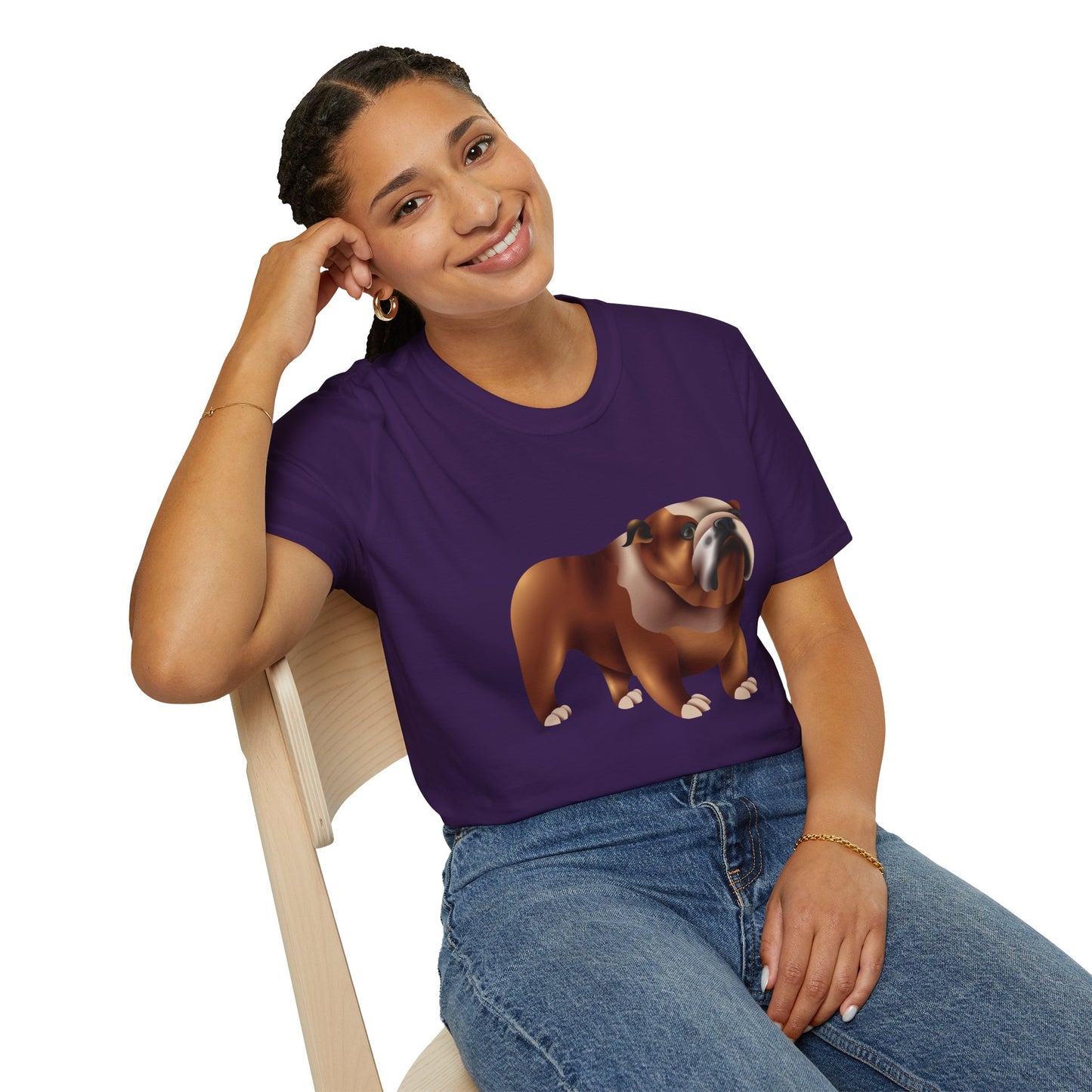 Unisex Softstyle T-Shirt - Adorable British Dog