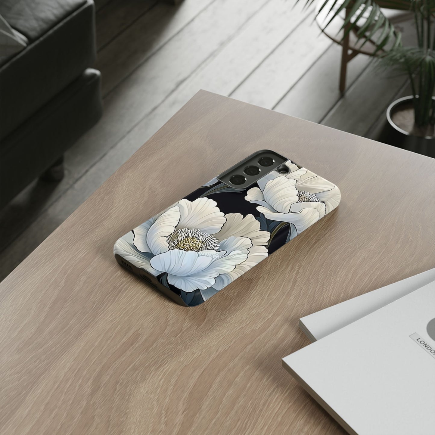 Floral Phone Case, Tough Cases for Women, Stylish Phone Cover, Floral Design Phone Protector, Nature Inspired Tech Accessories