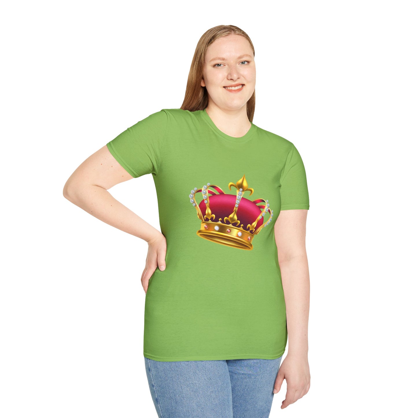 Unisex Softstyle T-Shirt - British Royal Crown Design - Iconic Symbol of Monarchy