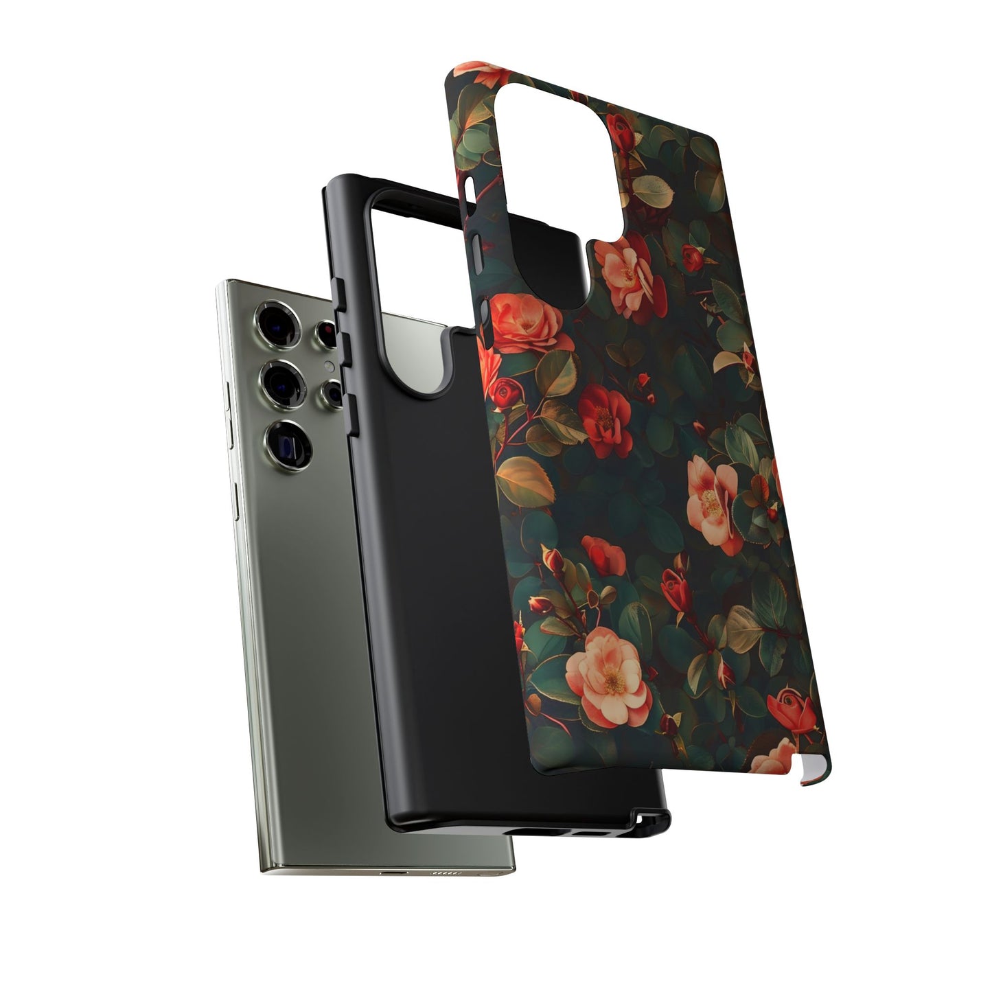 Floral Phone Case - Elegant Floral Design, Tough Protective Case, Perfect Gift for Her, Trendy Phone Accessories, Mother’s Day, Birthday