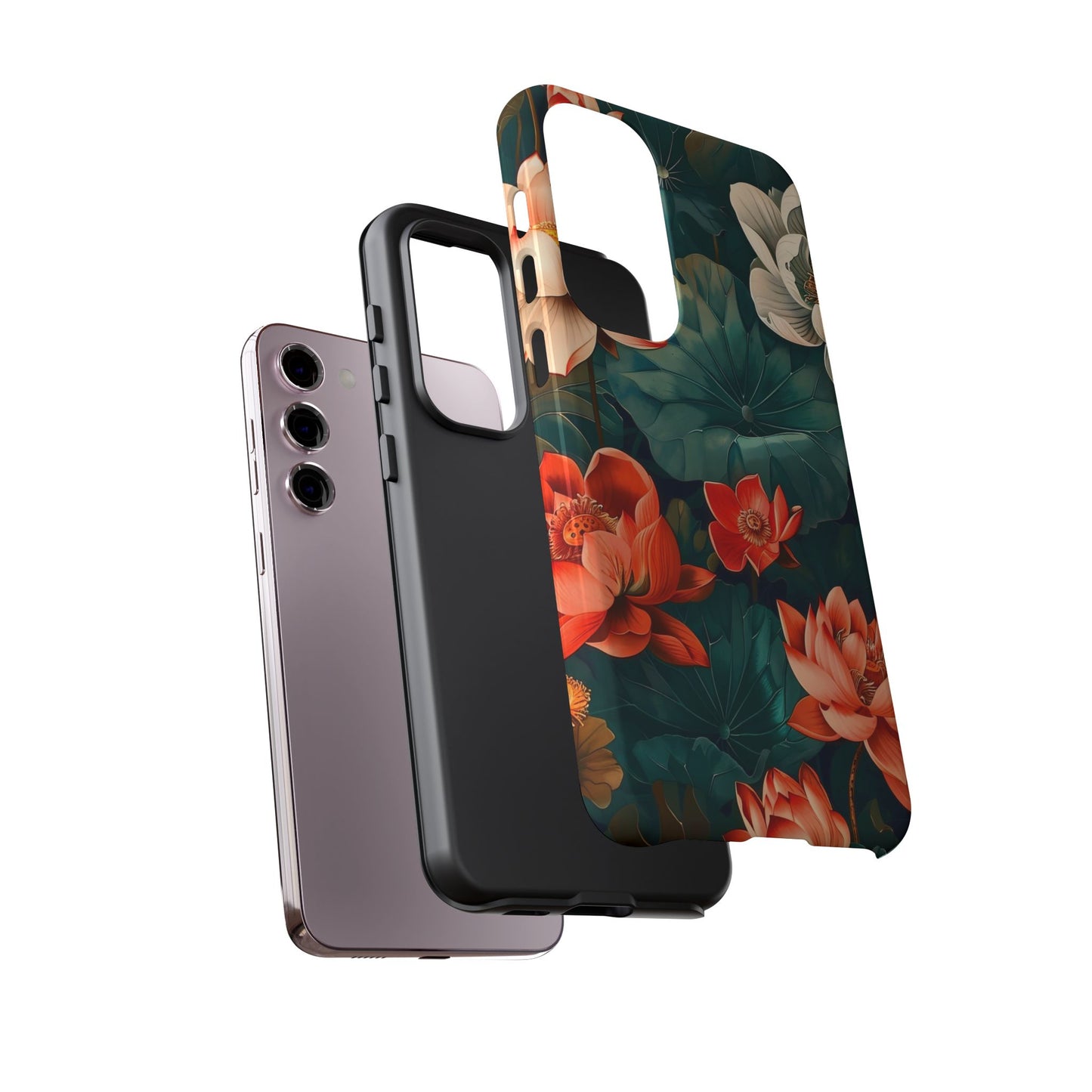 Flower Phone Case, Floral Phone Cover, Tough Case for Floral Lovers, Gift for Her, Stylish Tech Accessories