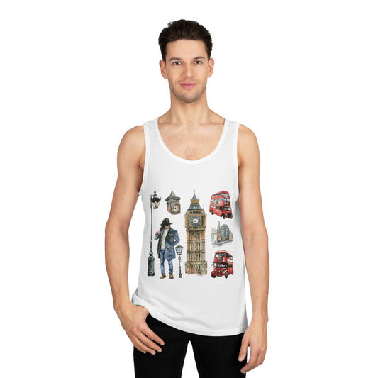 Unisex Softstyle™ Tank Top - Vintage British Icons Collection