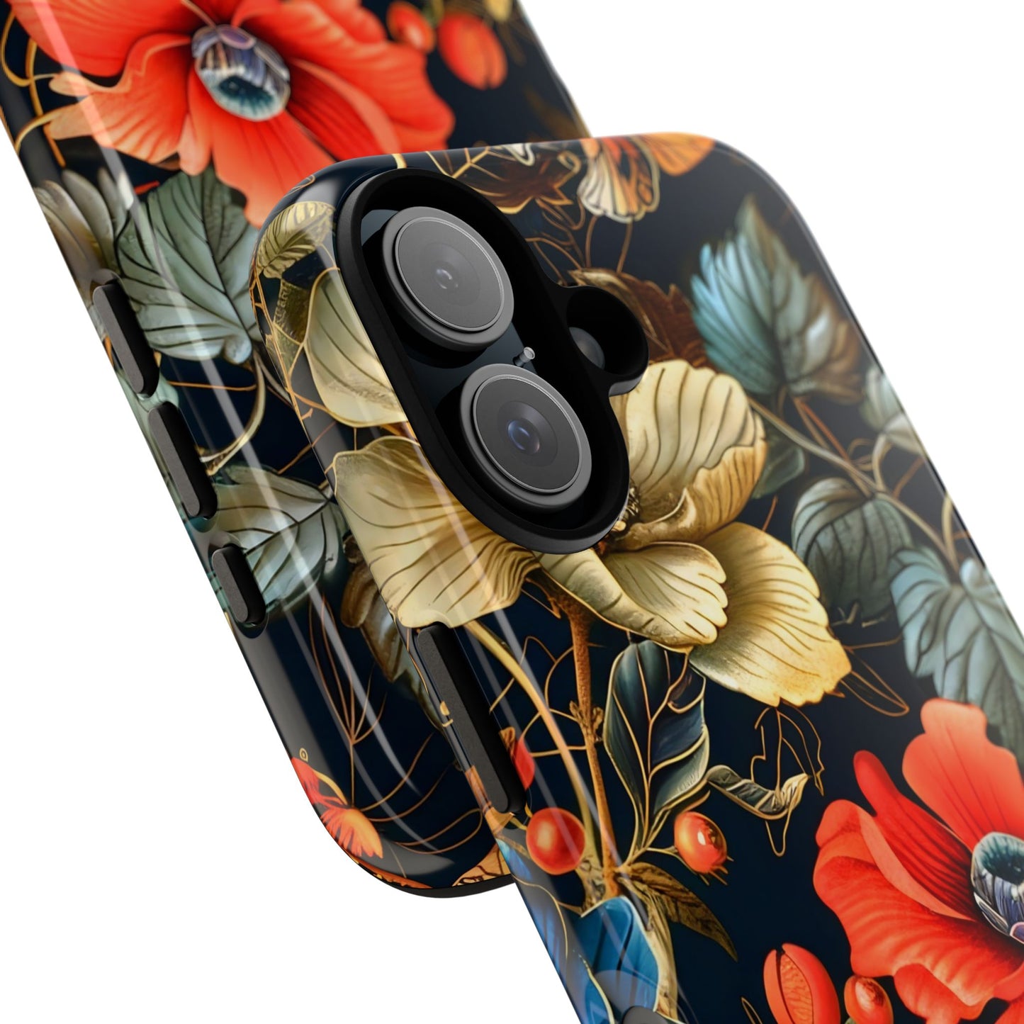 Floral Phone Case - Tough Cases for Stylish Protection, Floral Design, Gift for Her, Trendy Accessories, Phone Cover