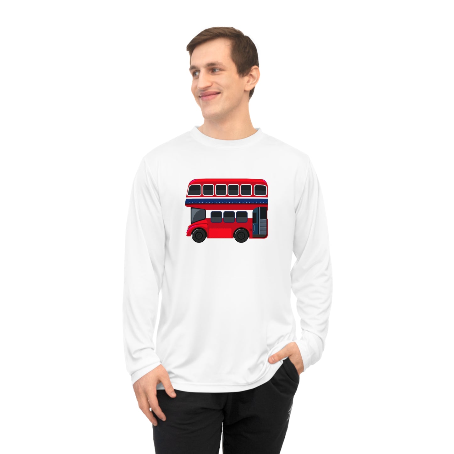 Unisex Performance Long Sleeve Shirt - London Transport English Bus