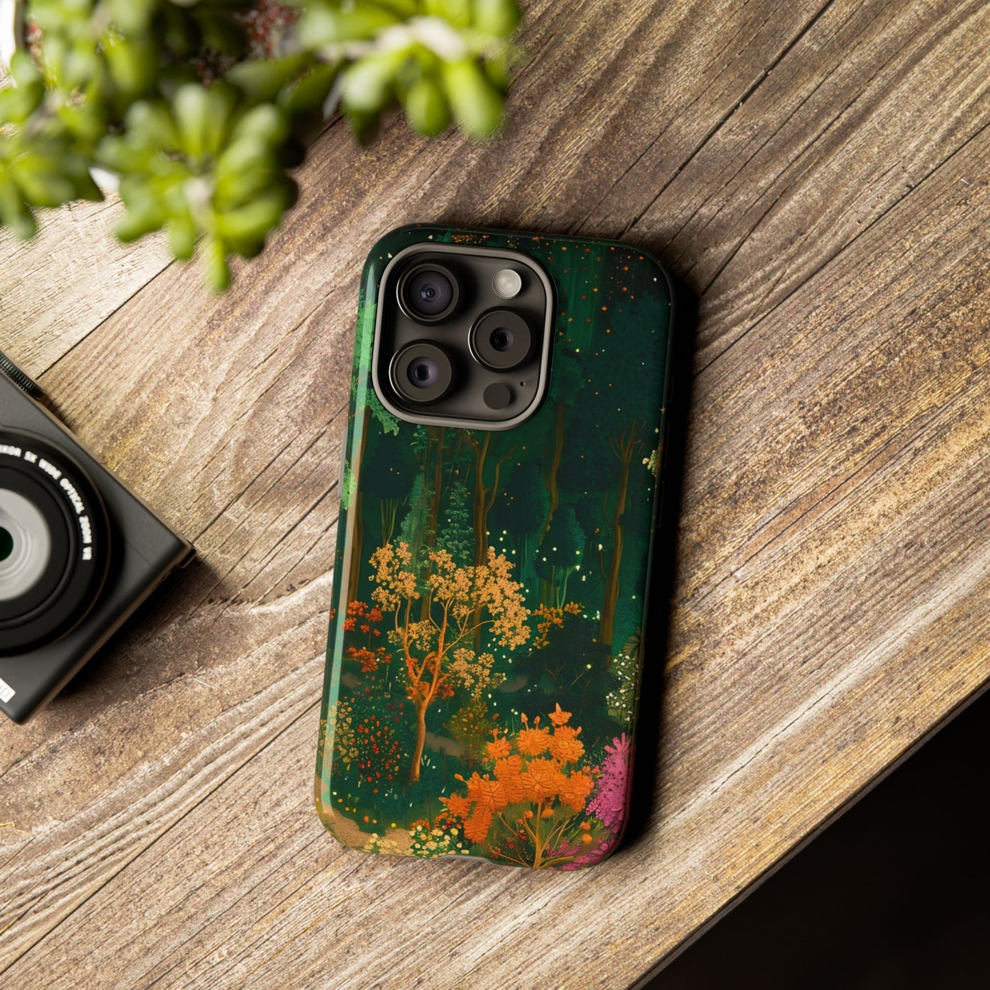 Nature-Inspired Phone Case, Floral Design, Tough iPhone Cover, Gift for Nature Lovers, Colorful Phone Accessory