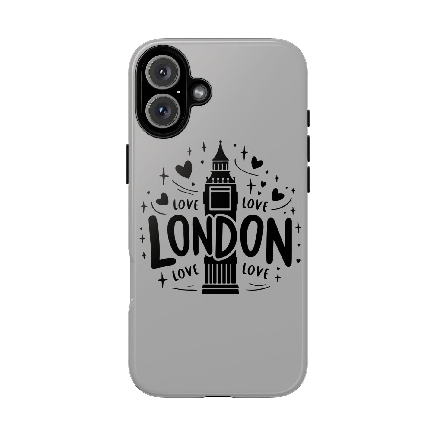 London Love Phone Case, Tough Cases, Stylish Phone Accessories, Unique Gift for Travelers, London Souvenir, Love Design