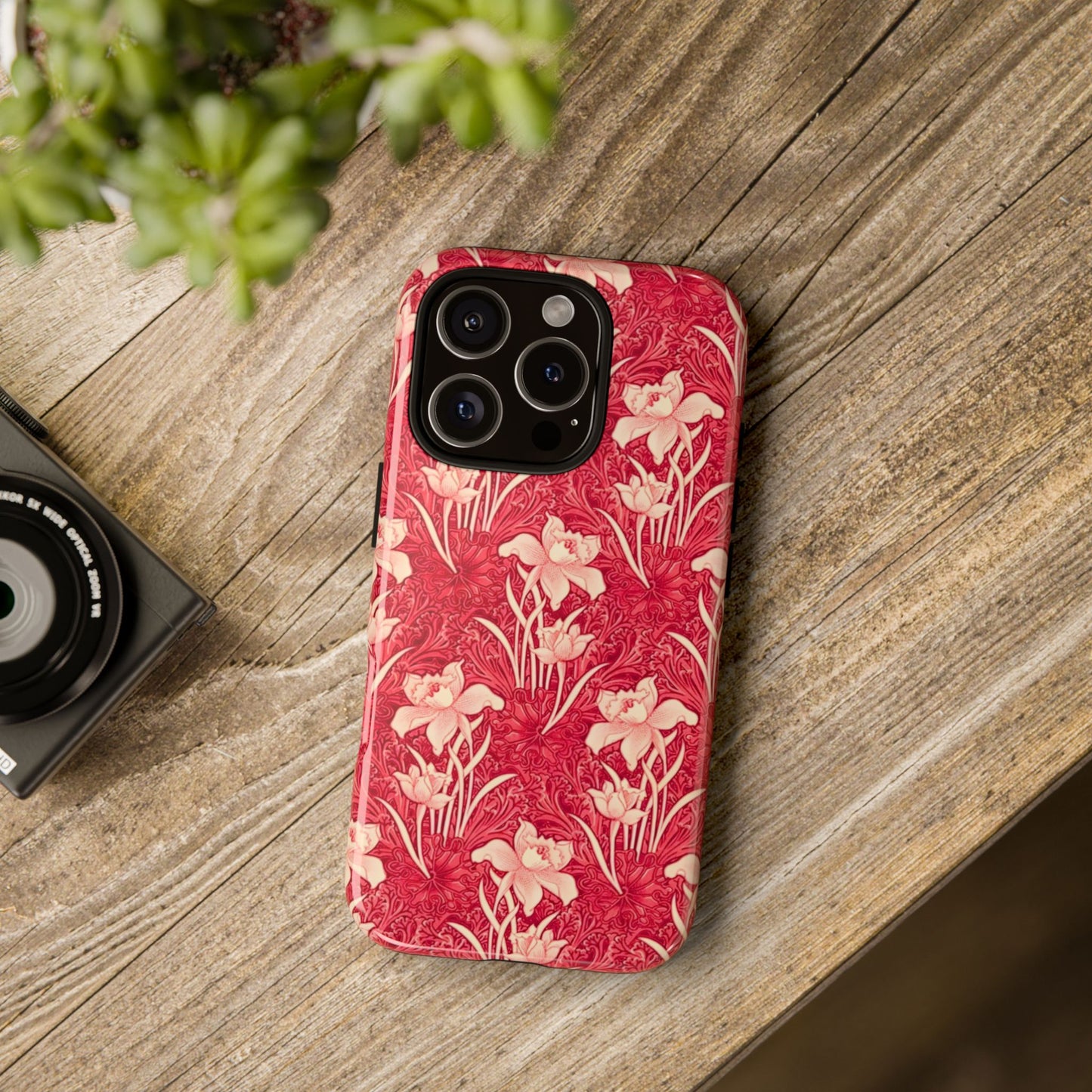 Floral Tough Phone Case - Durable, Stylish Accessory, Perfect Gift for Her, Floral Pattern, Customizable, Ideal for Daily Use