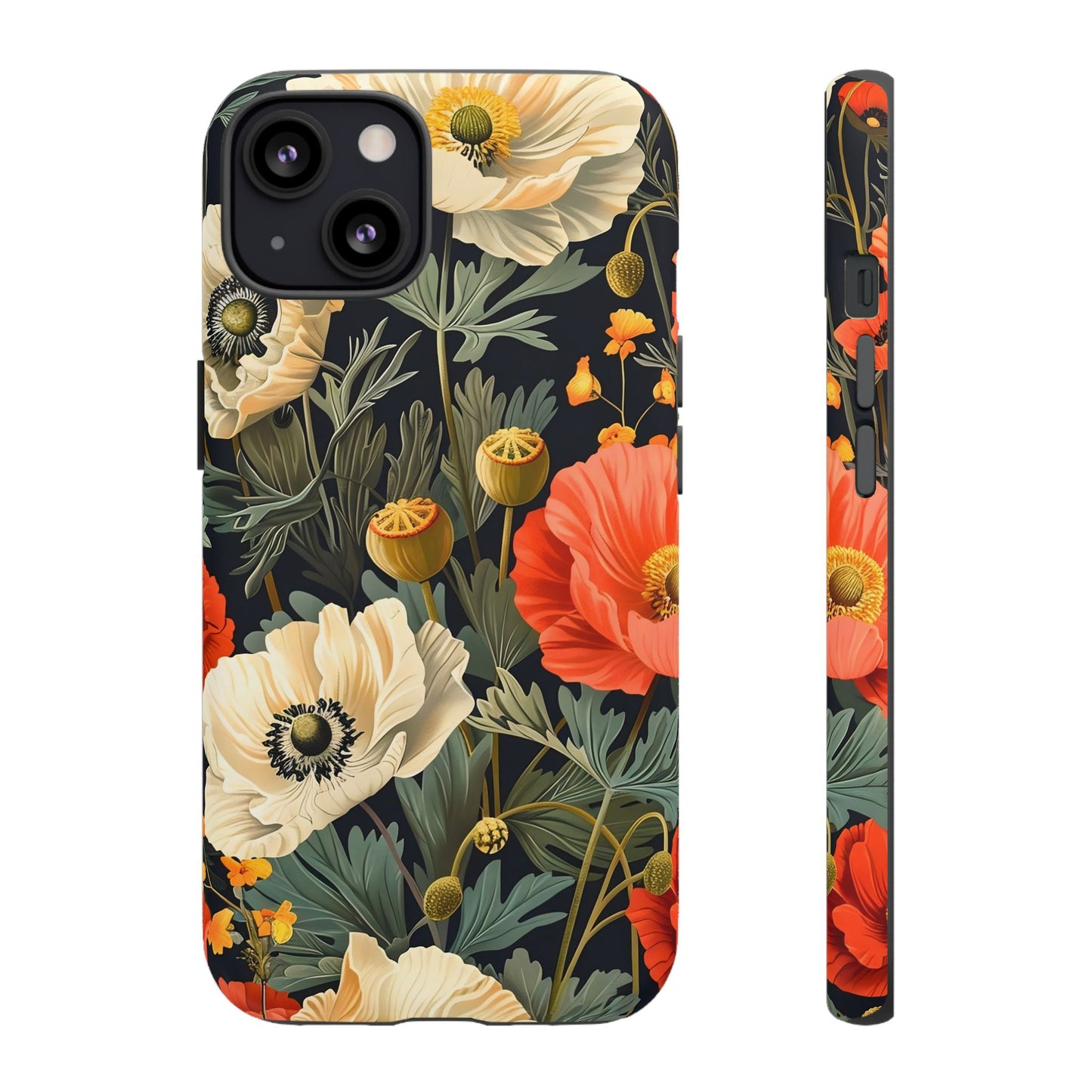 Floral Phone Case, Tough Cases with Botanical Design, Flower Protection Case, Gift for Nature Lovers, Eco-Friendly Mobile Cover