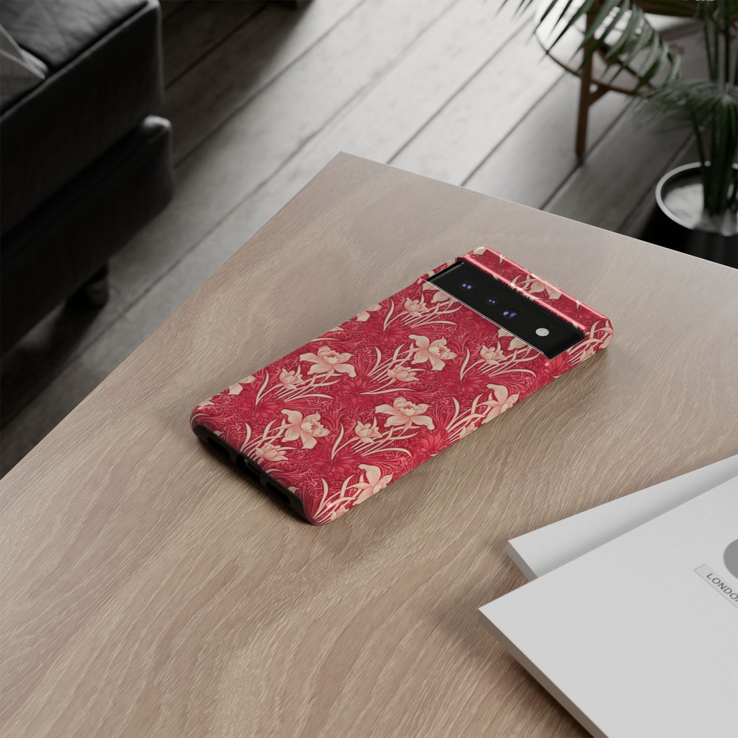 Floral Tough Phone Case - Durable, Stylish Accessory, Perfect Gift for Her, Floral Pattern, Customizable, Ideal for Daily Use