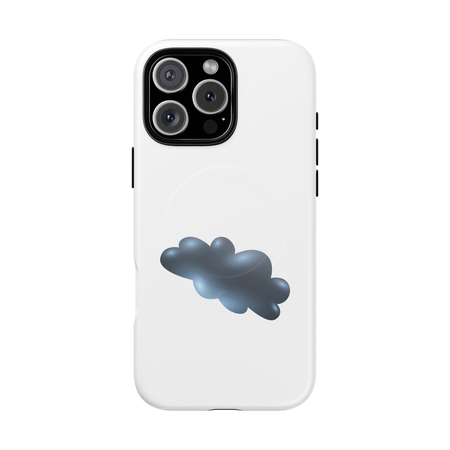 Stylish Magnetic Phone Case, Tough Protective Case, Cloud Design Phone Cover, Unique Gift for Tech Lovers, Trendy Mobile Accessories