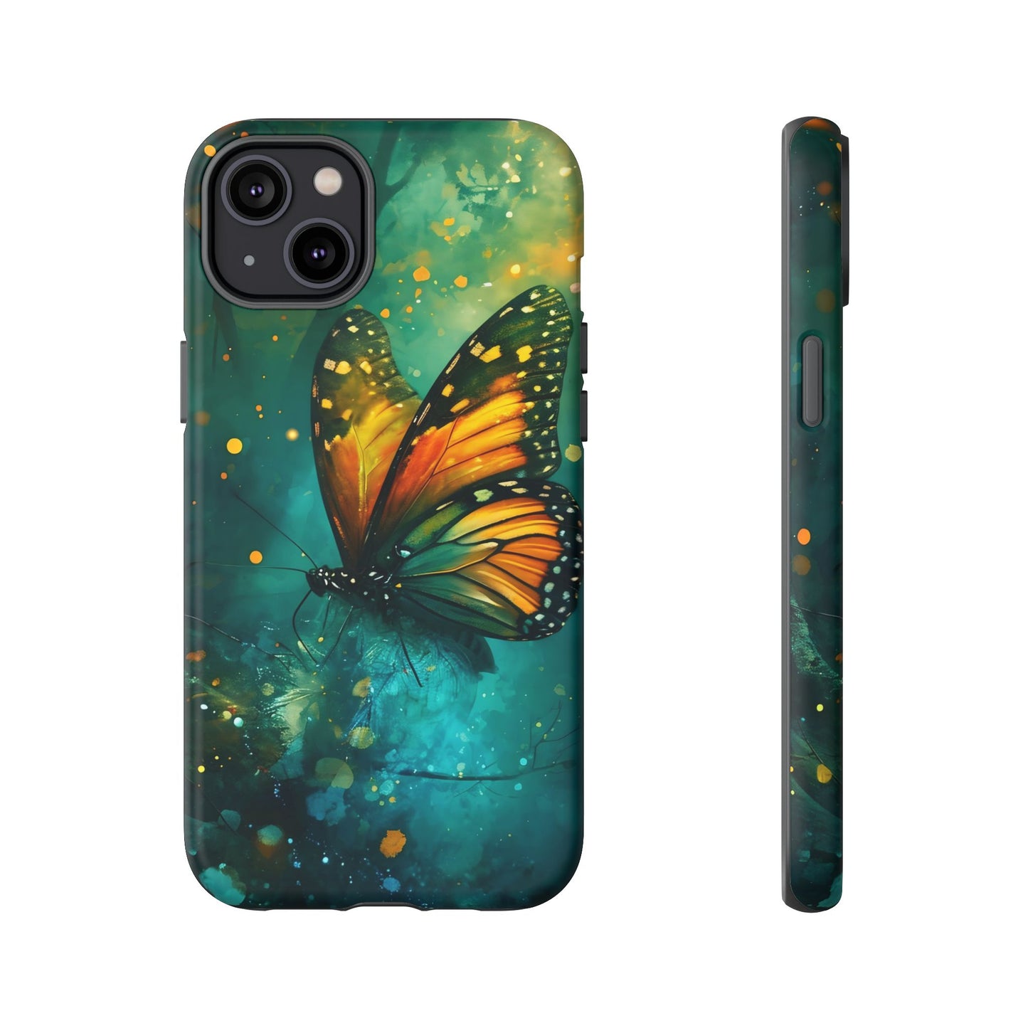Colorful Butterfly Phone Case, Tough Cases for iPhone and Samsung, Cute Tech Accessories, Nature Lovers Gift, Vibrant Floral Design