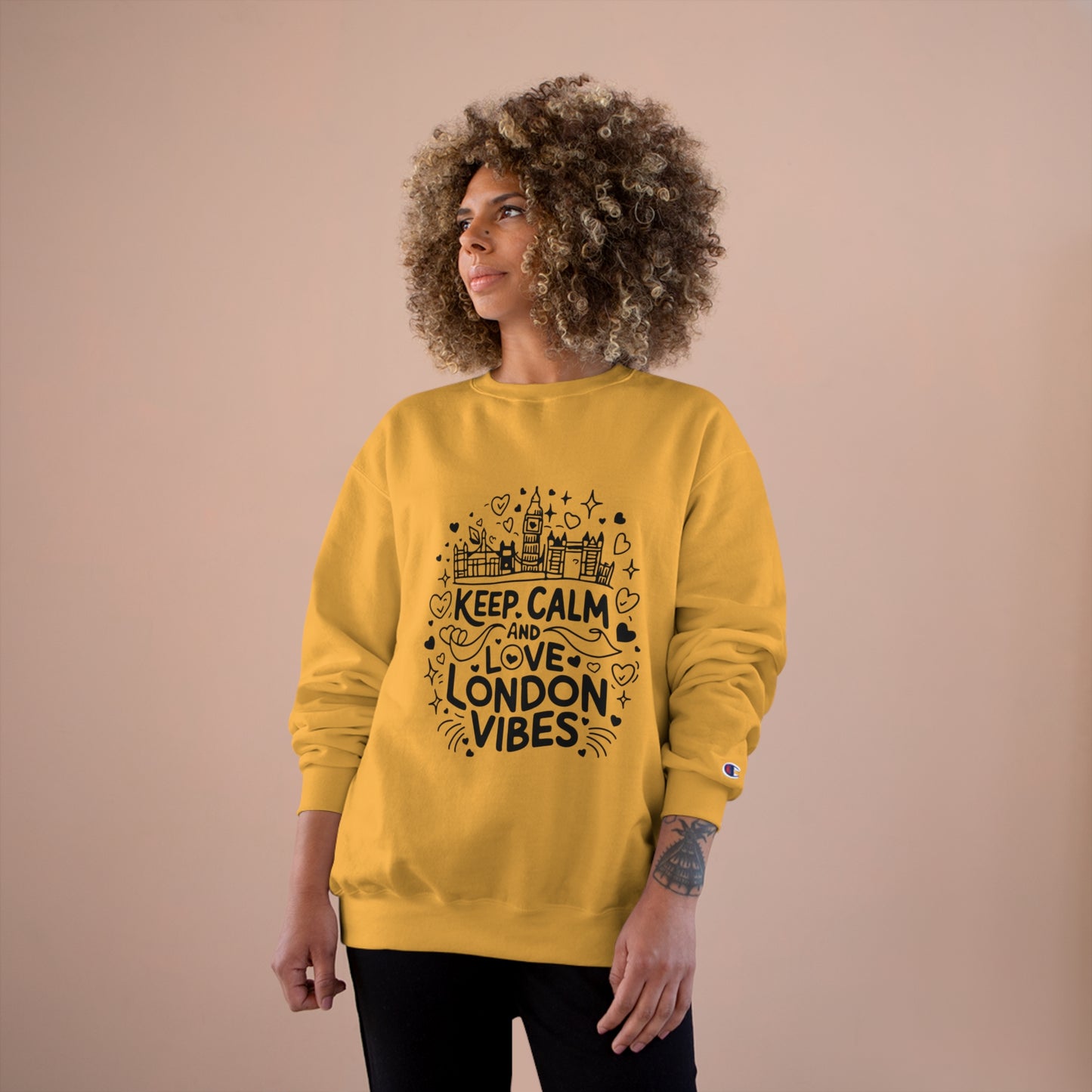 Champion Sweatshirt - Keep calm and love London vibes