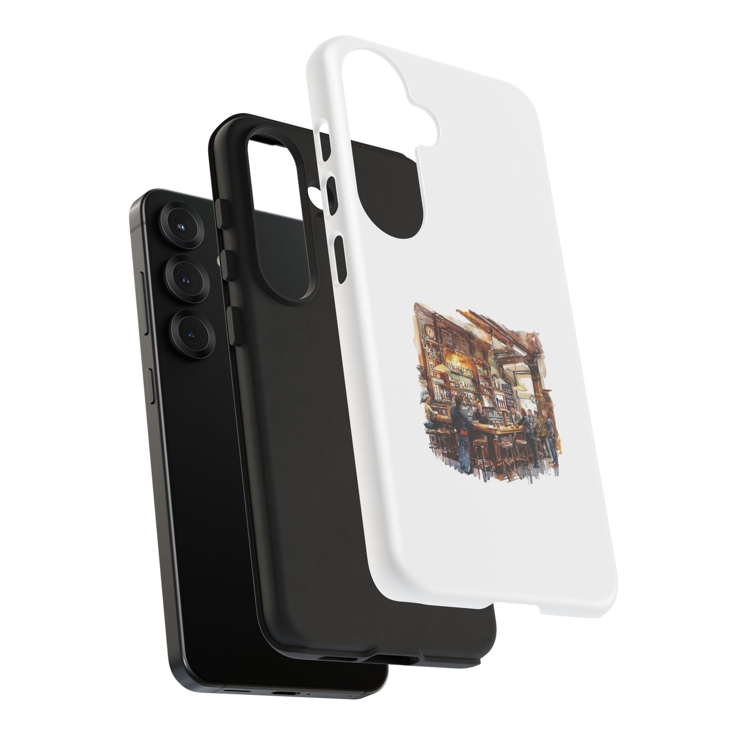 Artistic Phone Case - Cozy Bar Scene Design