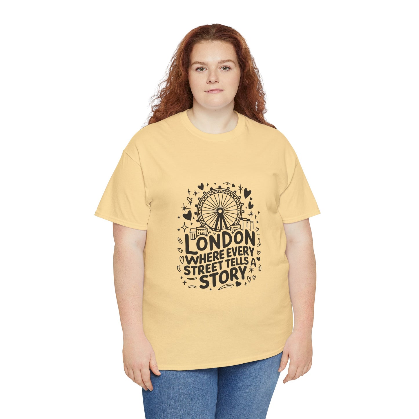 Unisex Heavy Cotton Tee - London's Story Telling Streets