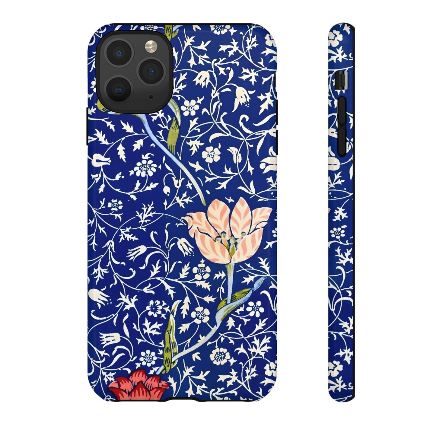 Floral Phone Case, Unique Tough Phone Cover, Gift for Her, Spring Decor, Durable Protective Case, Elegant Floral Design