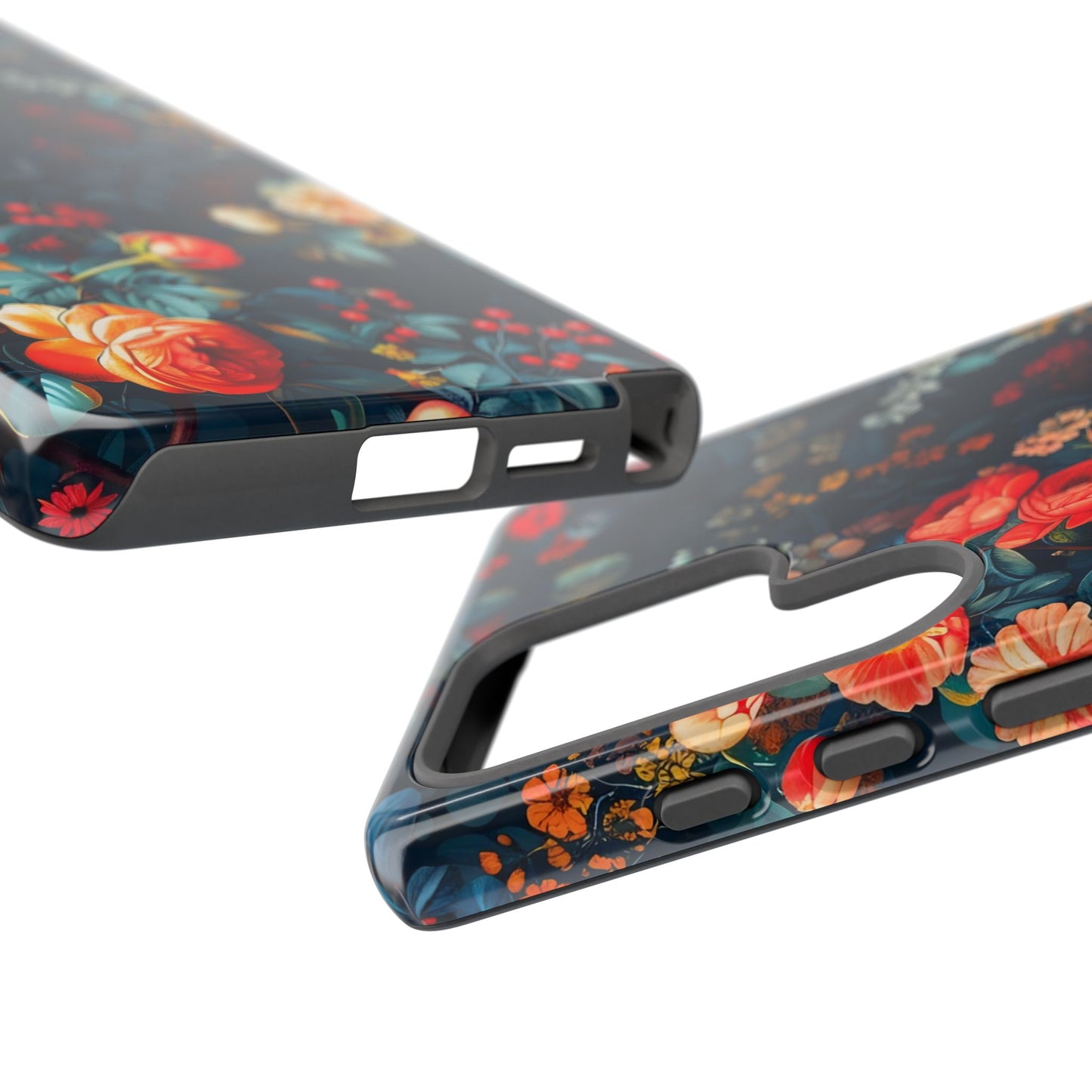 Floral Phone Case - Tough Cases, iPhone Protection, Elegant Floral Design, Gift for Her, Stylish Tech Accessory