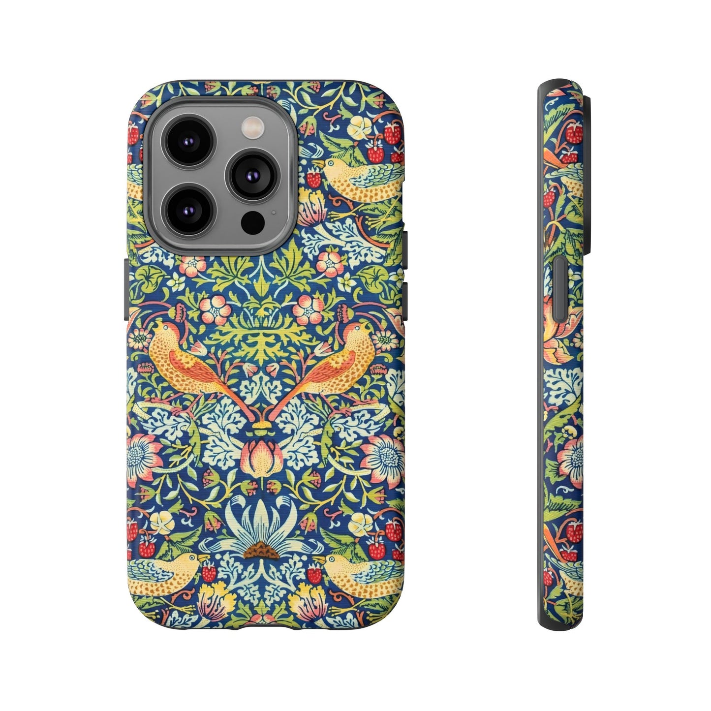 Floral Phone Case | Tough Cases, Stylish Protection, Unique Gift, Eco-Friendly, Floral Pattern, Bird Design