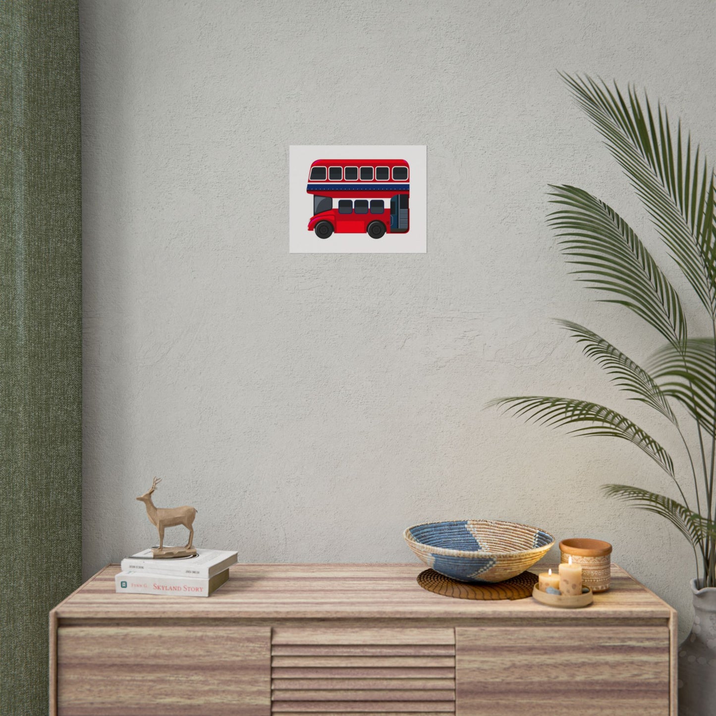 Red Double Decker Bus Rolled Posters