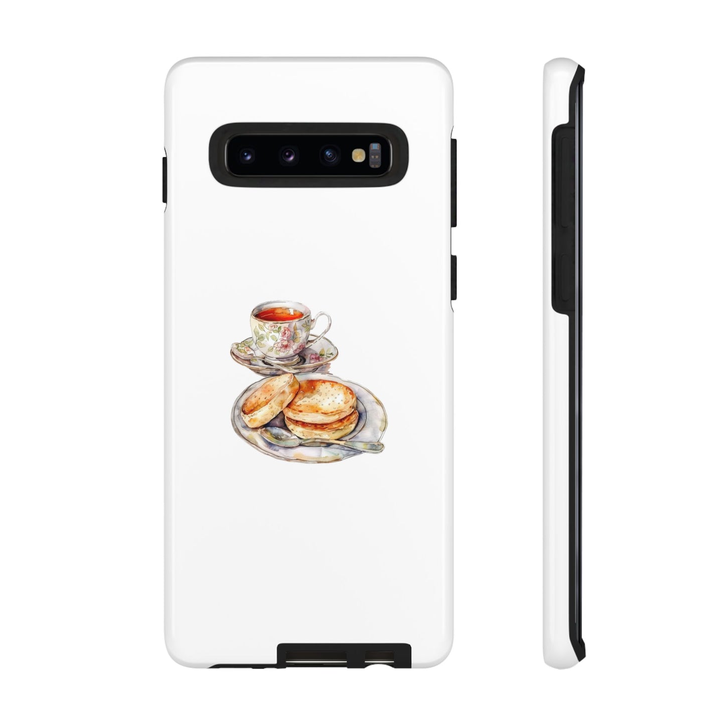 Elegant Tea & Cookies Phone Case - Tough Cases for Tea Lovers