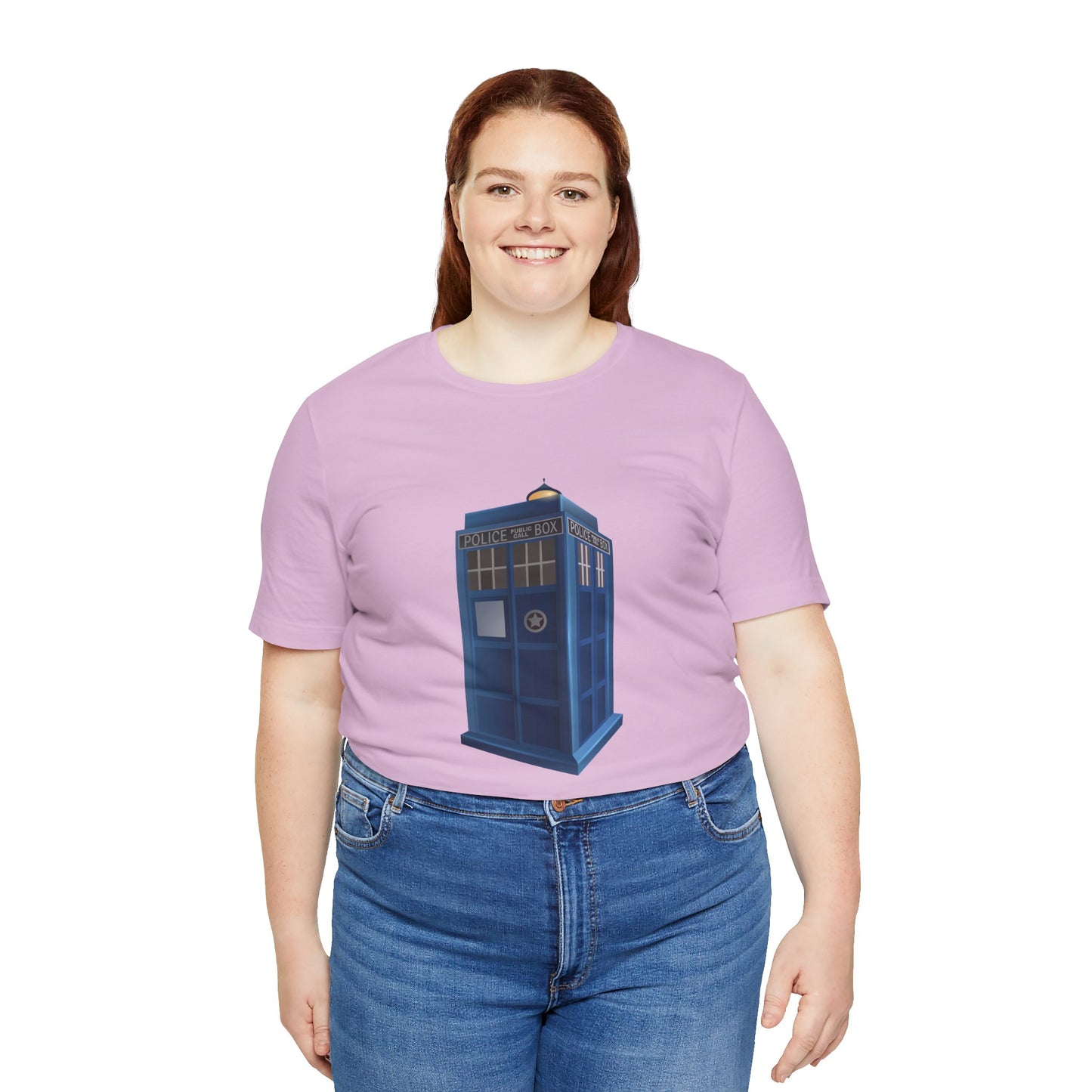 Unisex Jersey Short Sleeve Tee - British Police Public Call Box - Iconic TARDIS