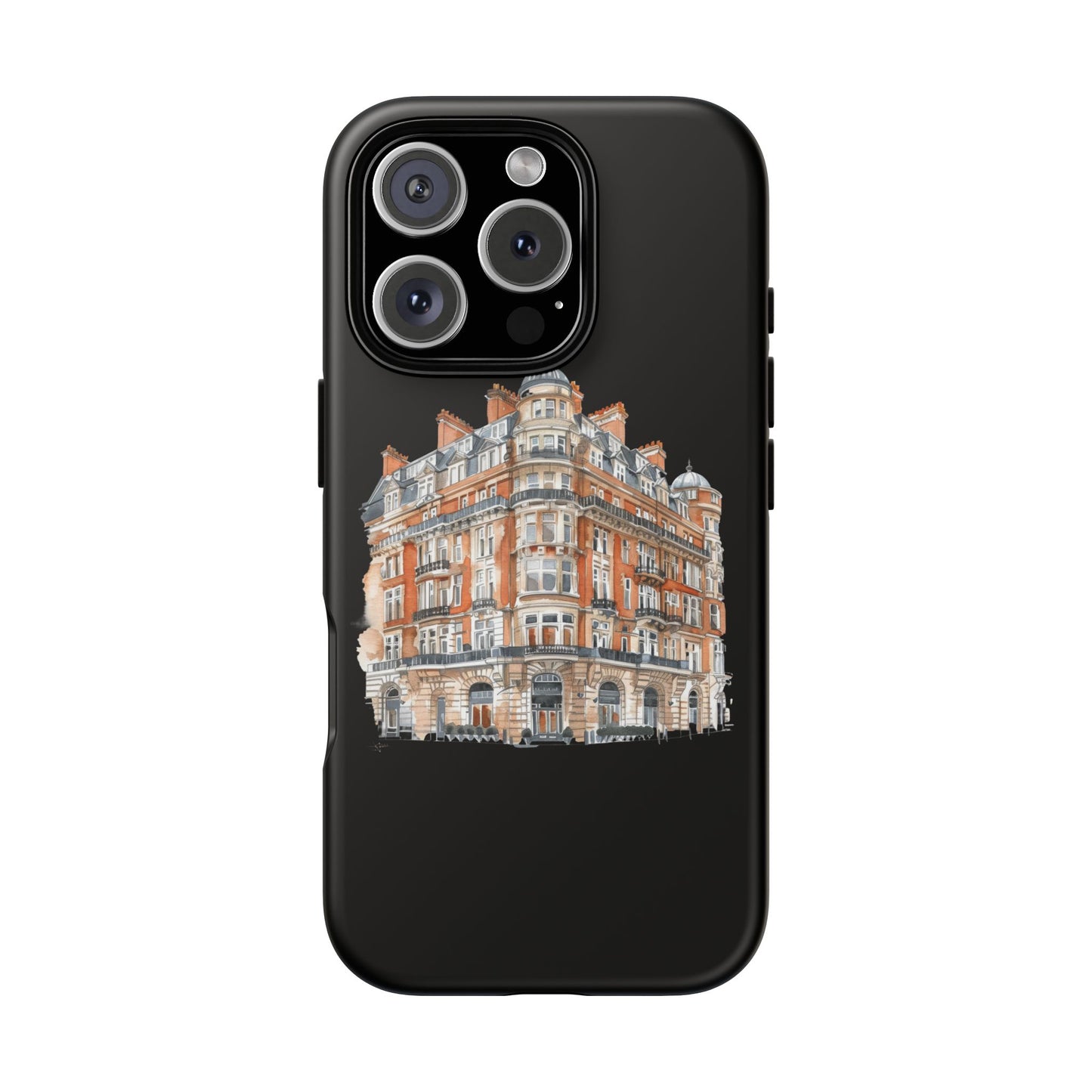Cityscape Phone Case, Tough Phone Cover, Urban Art Case, Vintage Architecture Design, Gift for Travelers, Stylish Phone Accessory