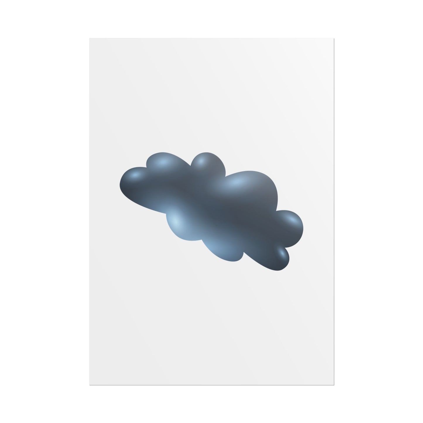 Cloud Art Print, Modern Decor, Minimalist Wall Art, Home Office Decor, Unique Gift, Aesthetic Poster