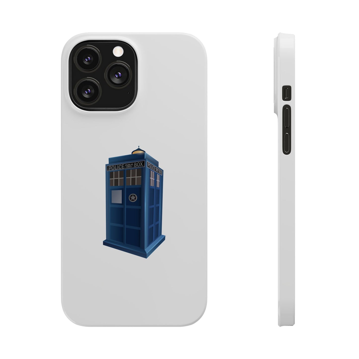 Doctor Who TARDIS Slim Phone Cases, Sci-Fi Phone Covers, Whovian Gifts, Geeky Accessories, Birthday Presents, Fun Tech Gear