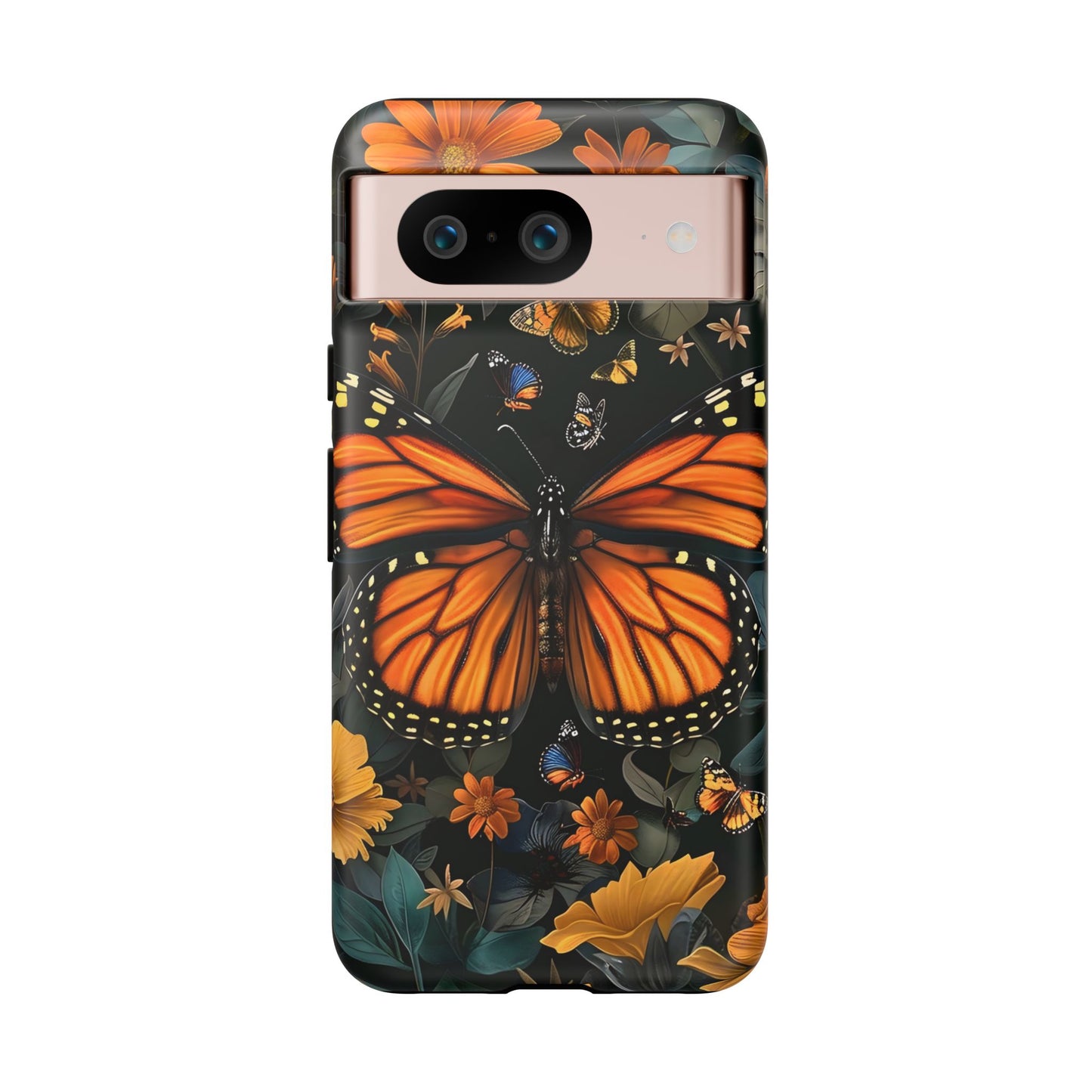 Monarch Butterfly Phone Case, Tough Cases, Nature Lover Gift, Floral Mobile Cover, Eco-Friendly Phone Accessory, Butterfly Design