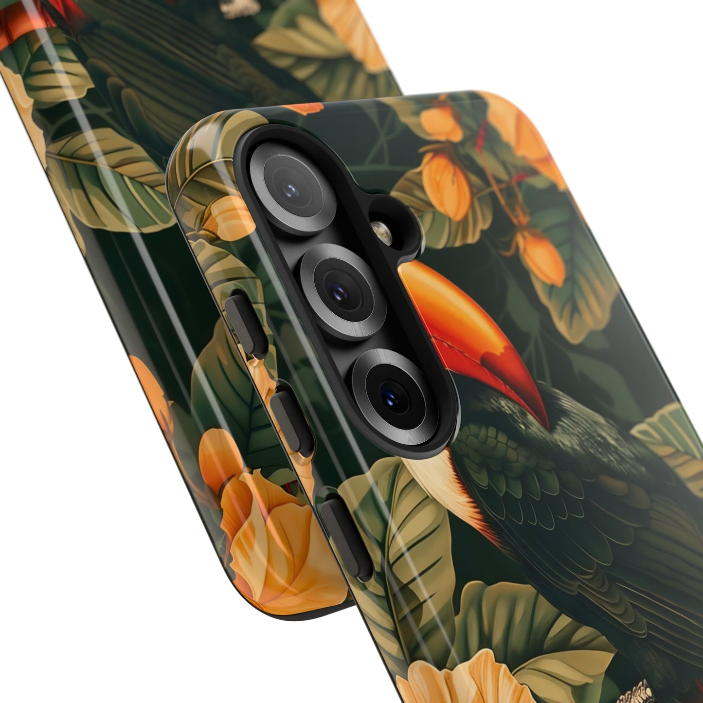 Tropical Toucan Phone Case, Exotic Bird Cover, Nature Lover Gift, Eco-Friendly Design, Customizable Tech Accessory