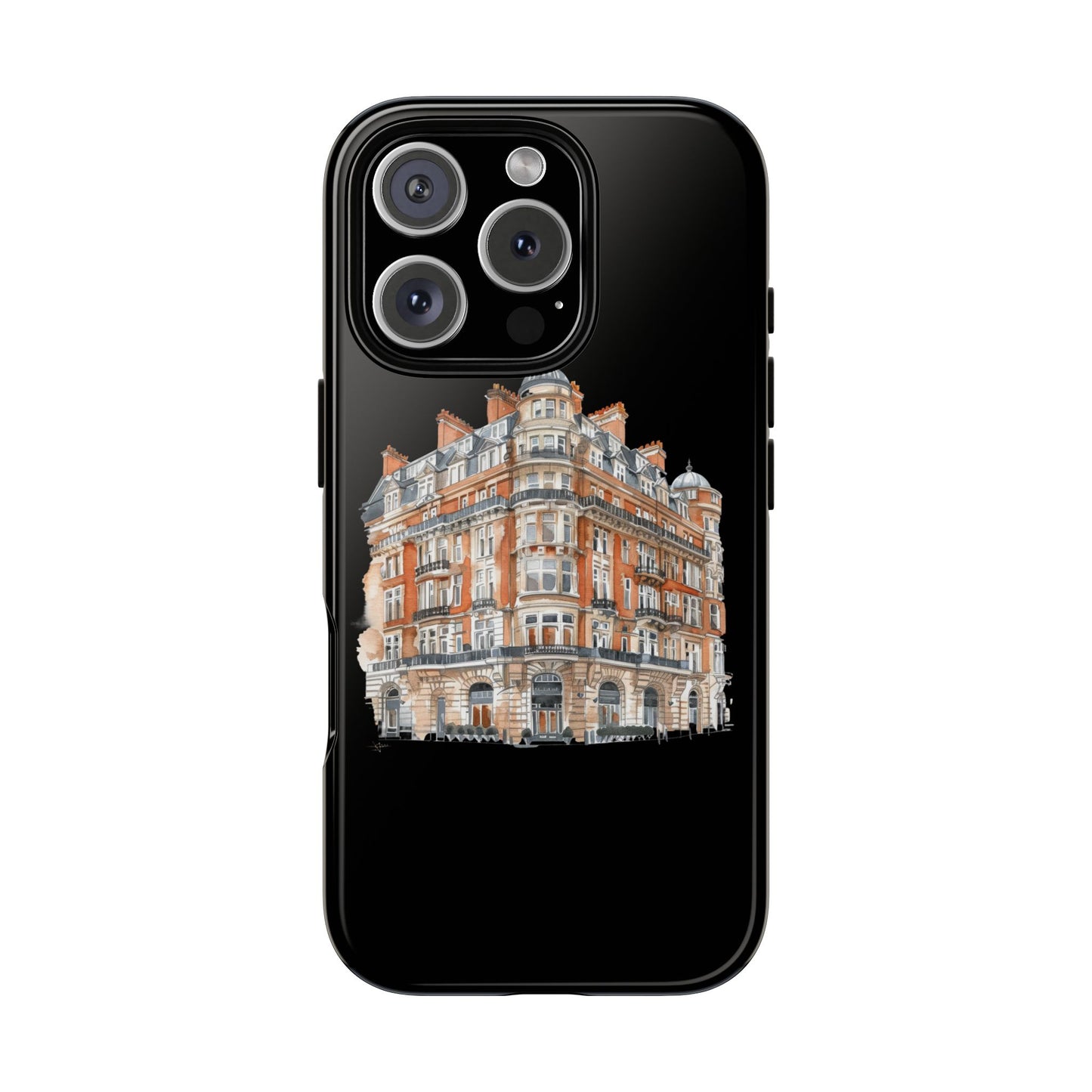 Cityscape Phone Case, Tough Phone Cover, Urban Art Case, Vintage Architecture Design, Gift for Travelers, Stylish Phone Accessory