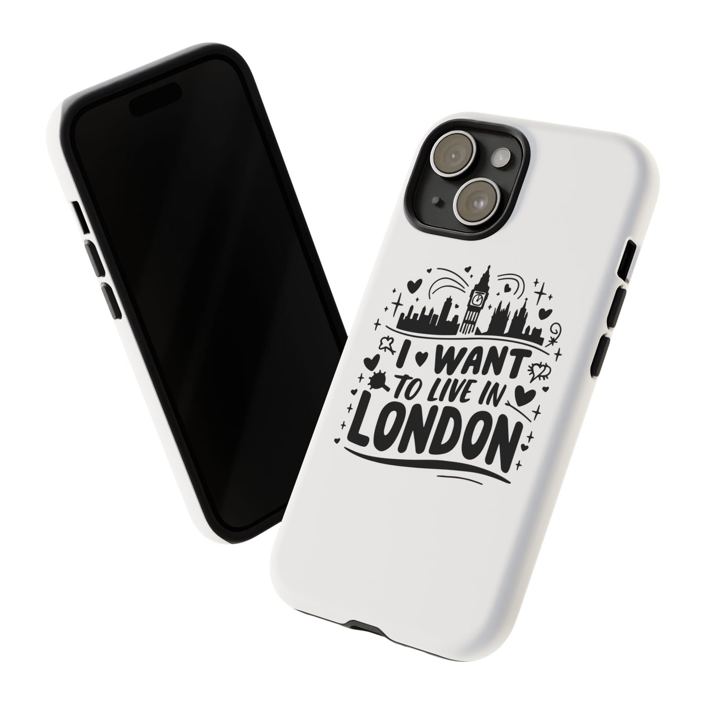 London City iPhone Case, Tough Phone Cover, Travel Gift, London Souvenir, Adventure Accessory, Wanderlust Decor